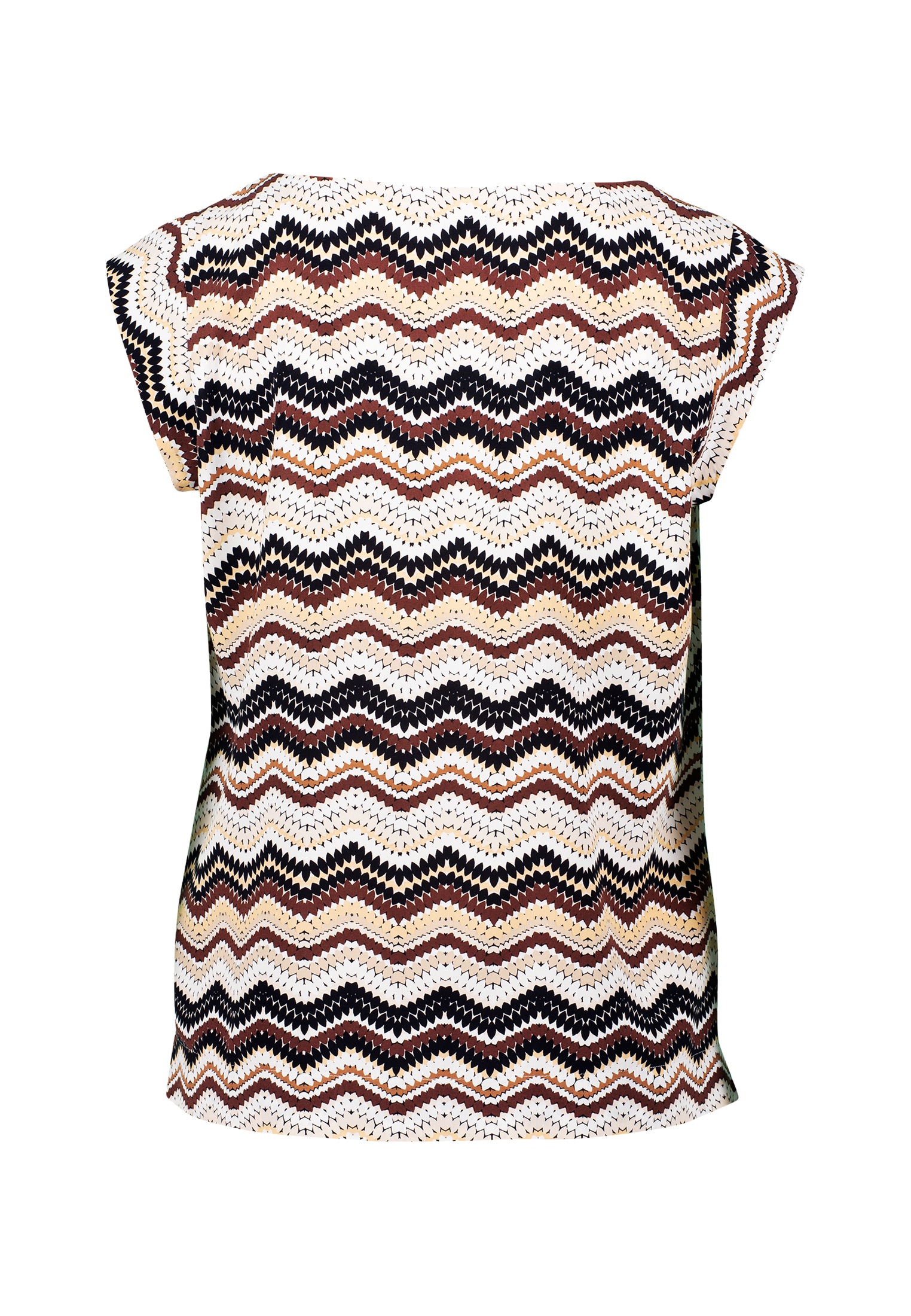 Thumbnail - Zero Klassische Bluse "Damen Bluse mit Zickzackmuster"