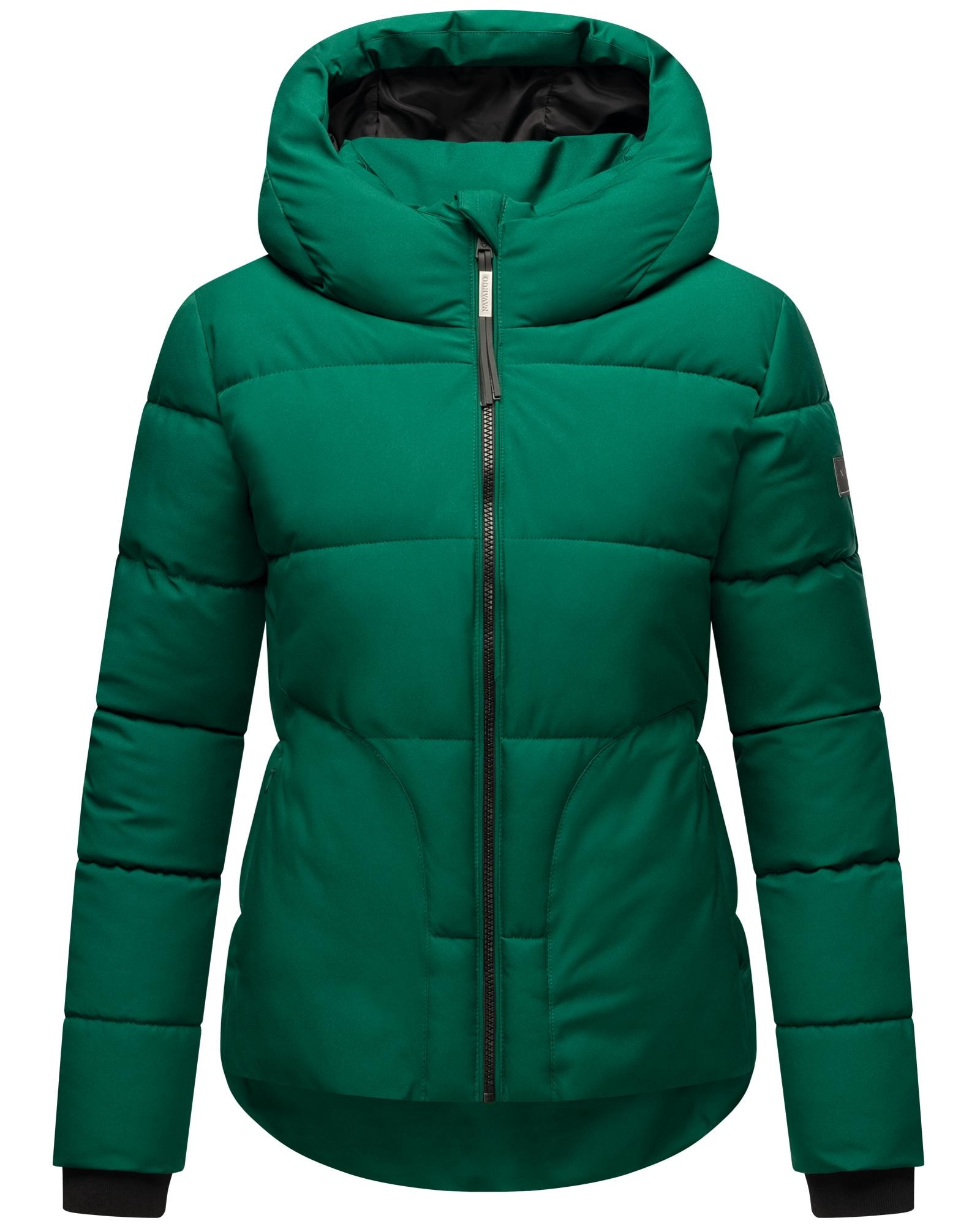 Navahoo Steppjacke »Lachperle XIV«, mit Kapuze, Kurze gesteppte Damen Winterjacke mit hohem Kragen und Kapuze