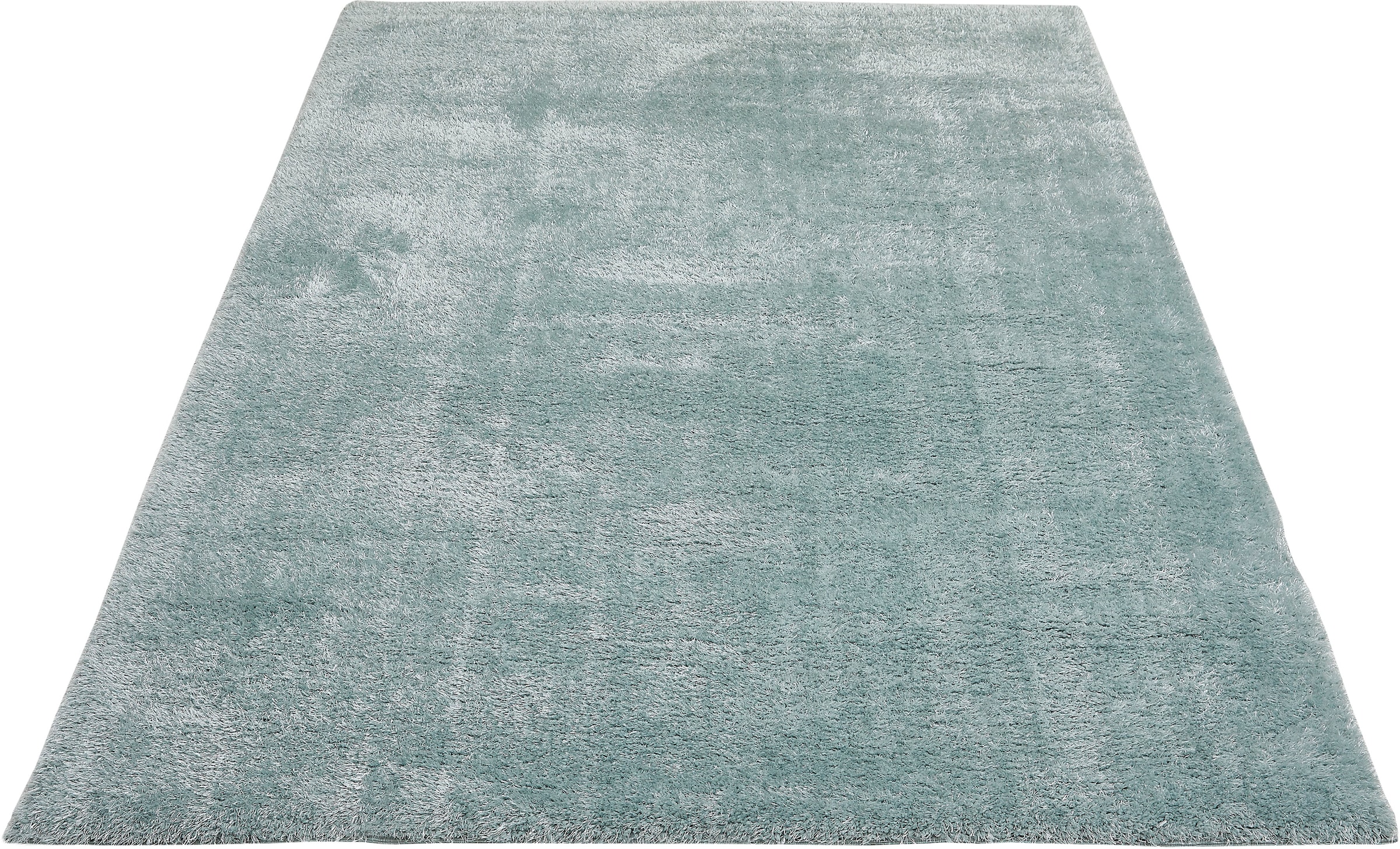 Hochflor-Teppich »Gela«, rechteckig, Uni Farben, weich und flauschig, ideal im...