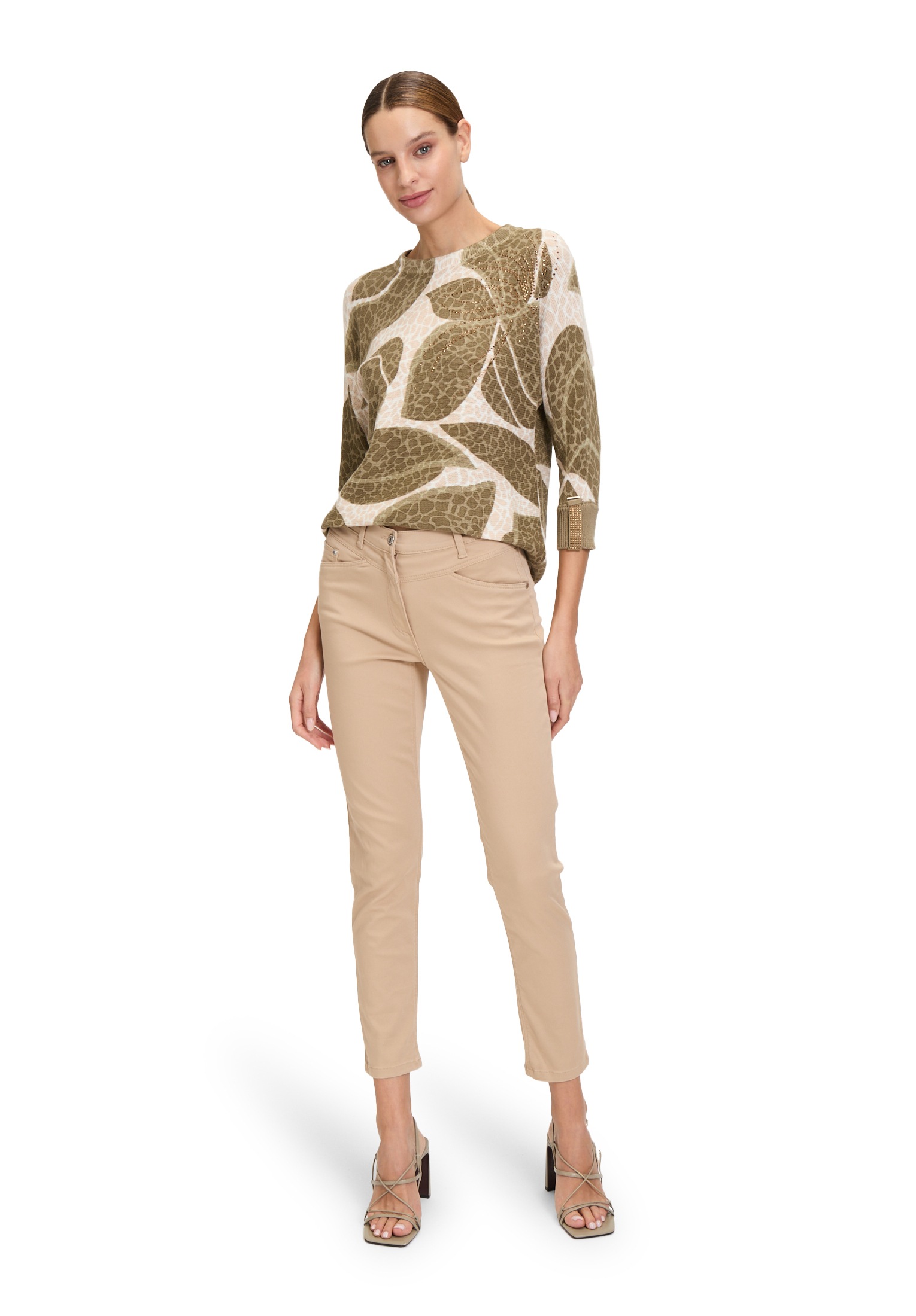 Betty Barclay Strickpullover »Betty Barclay Strickpullover mit Print«, (1 tlg.), Glitzersteine