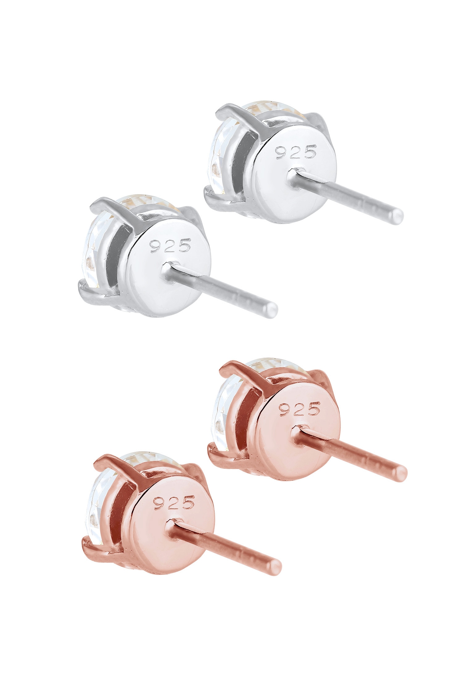 Elli Ohrring-Set »Ohrstecker Glas Kristalle 2er Set 925 Sterling Silber«