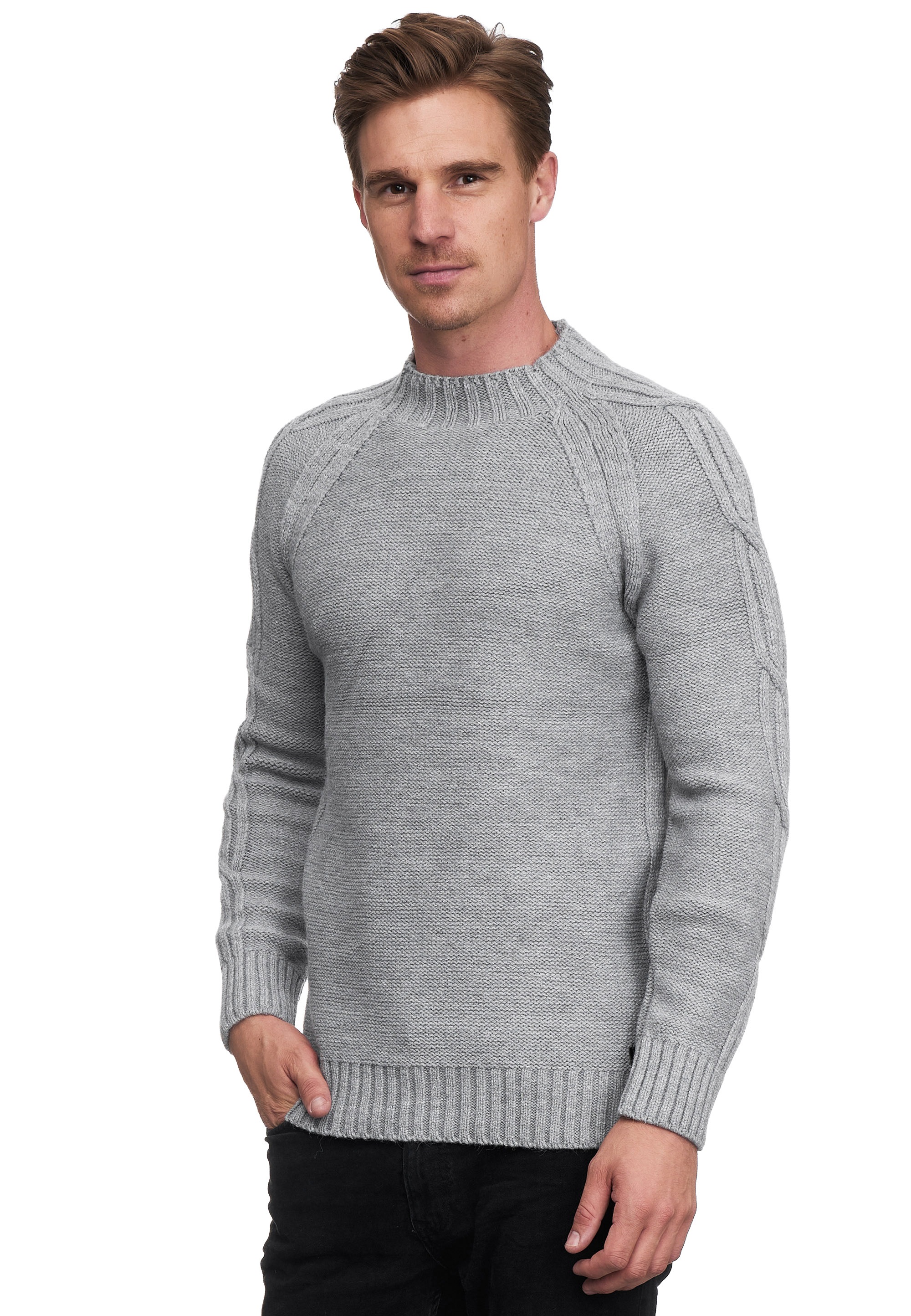 Rusty Neal Strickpullover, mit elegantem Stehkragen