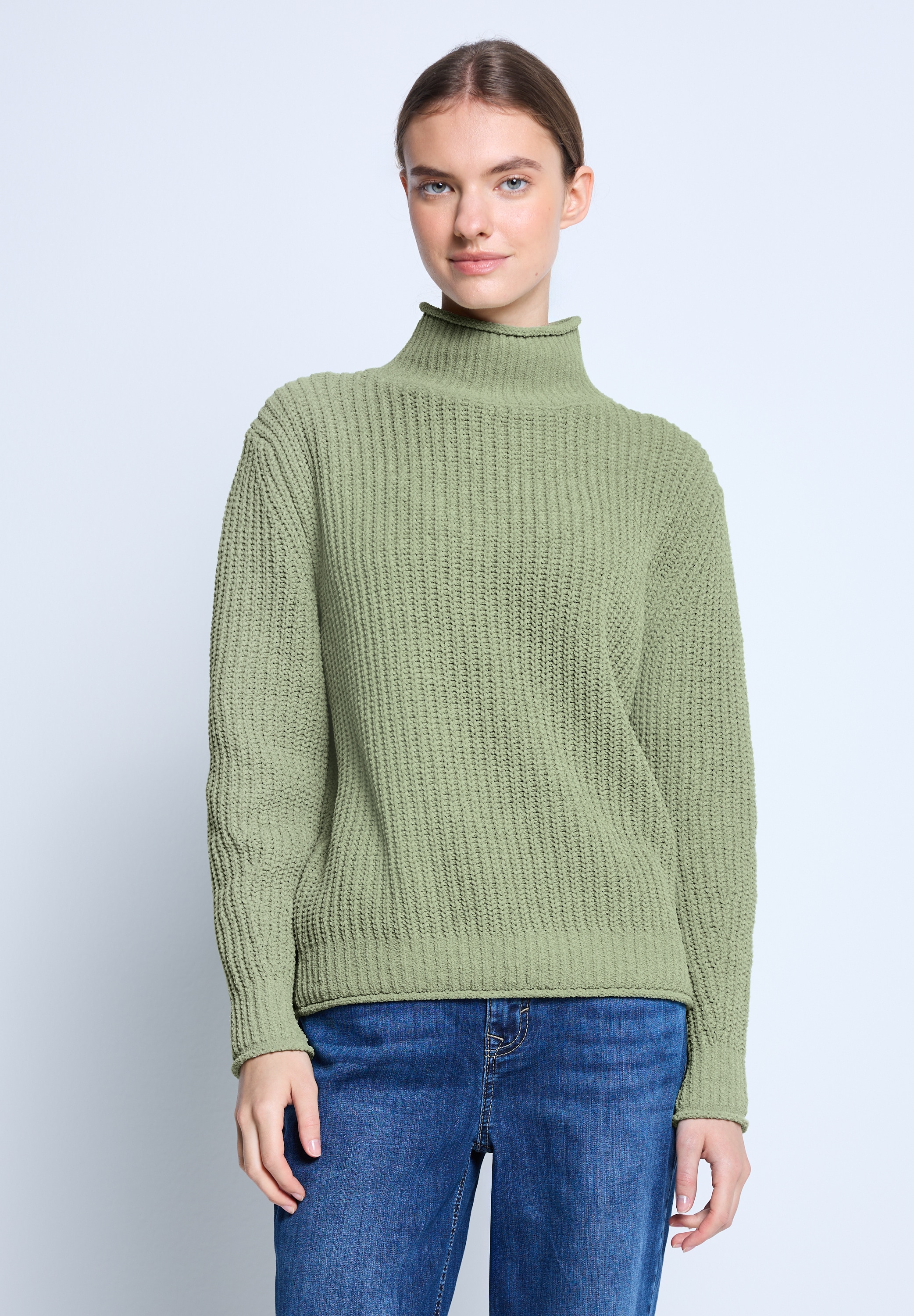 STREET ONE STUDIO Strickpullover aus softem Materialmix günstig online kaufen