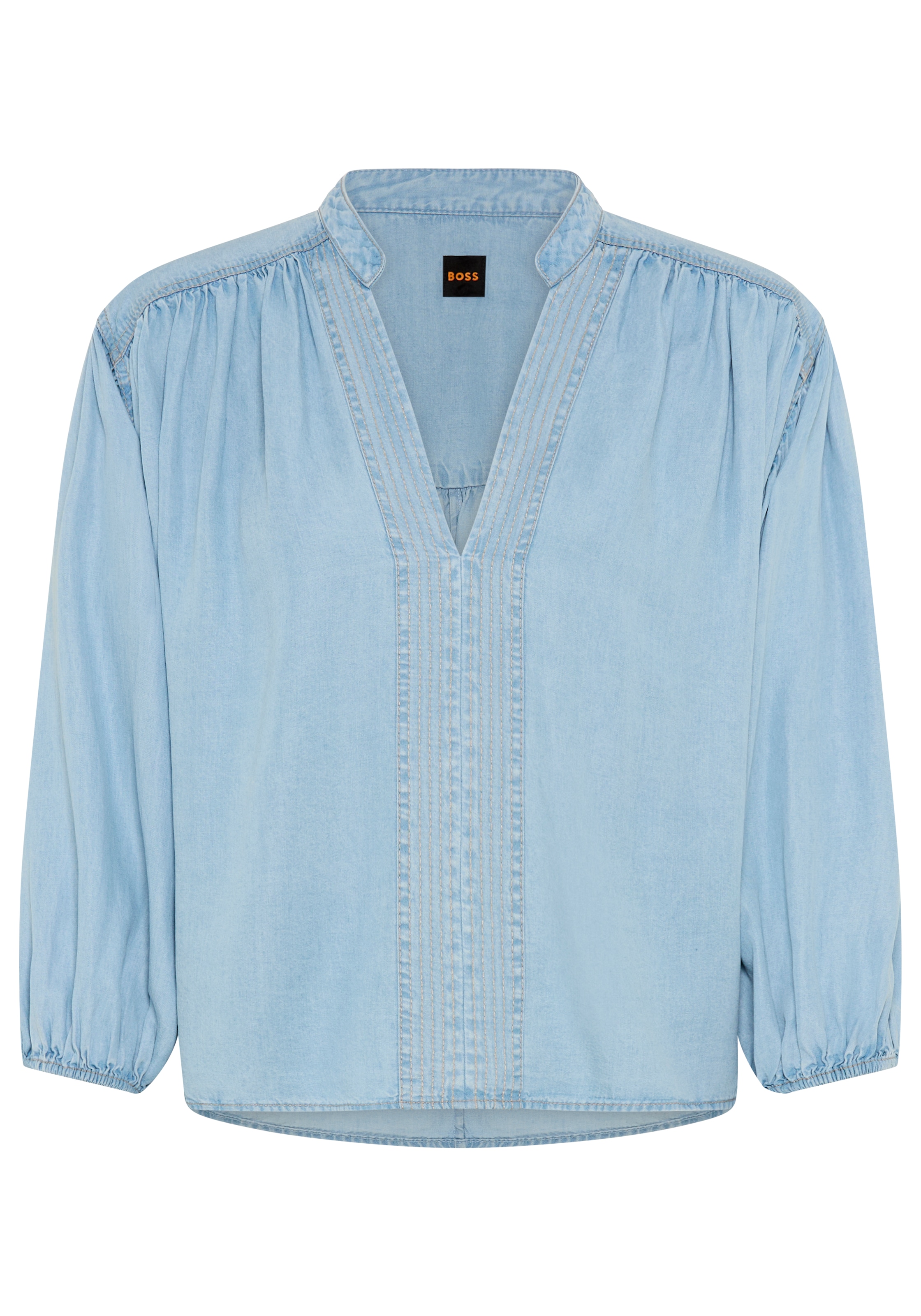 BOSS ORANGE Schlupfbluse "Barda Premium Damenmode" mit Ballon-Ärmeln günstig online kaufen