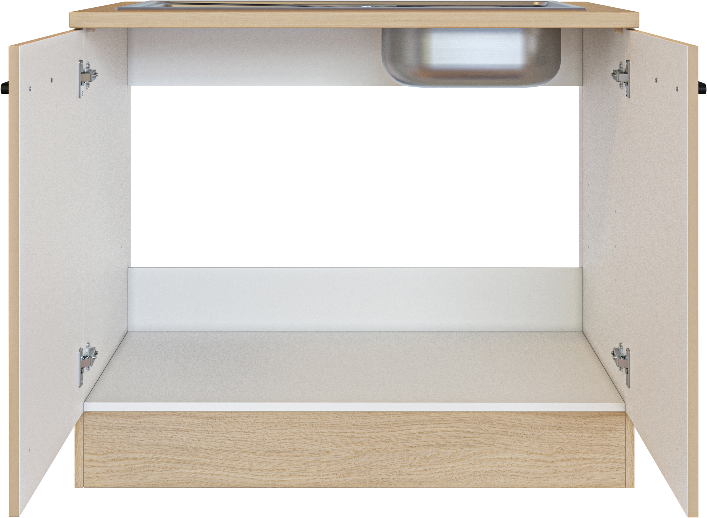 Flex-Well Spülenschrank »Creso« 2 Stk. tlg. mit Einlegeboden, Arbeitsplatte und Edelstahlspüle