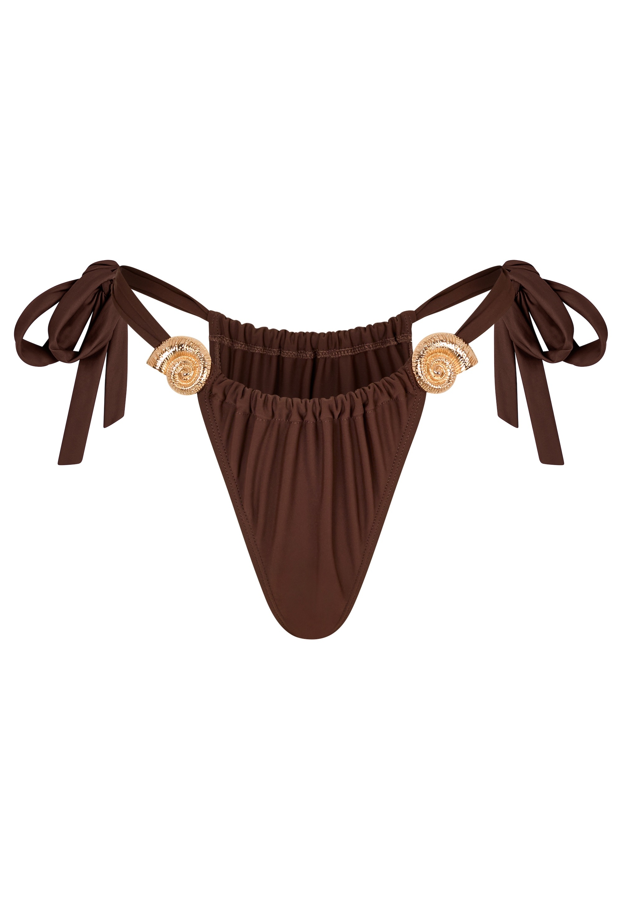 Moda Minx Bikini-Hose »Nautilius Shell Ruched Tie Side Bikini Bottoms«, (1 St.), mit tollen Muschel-Elementen