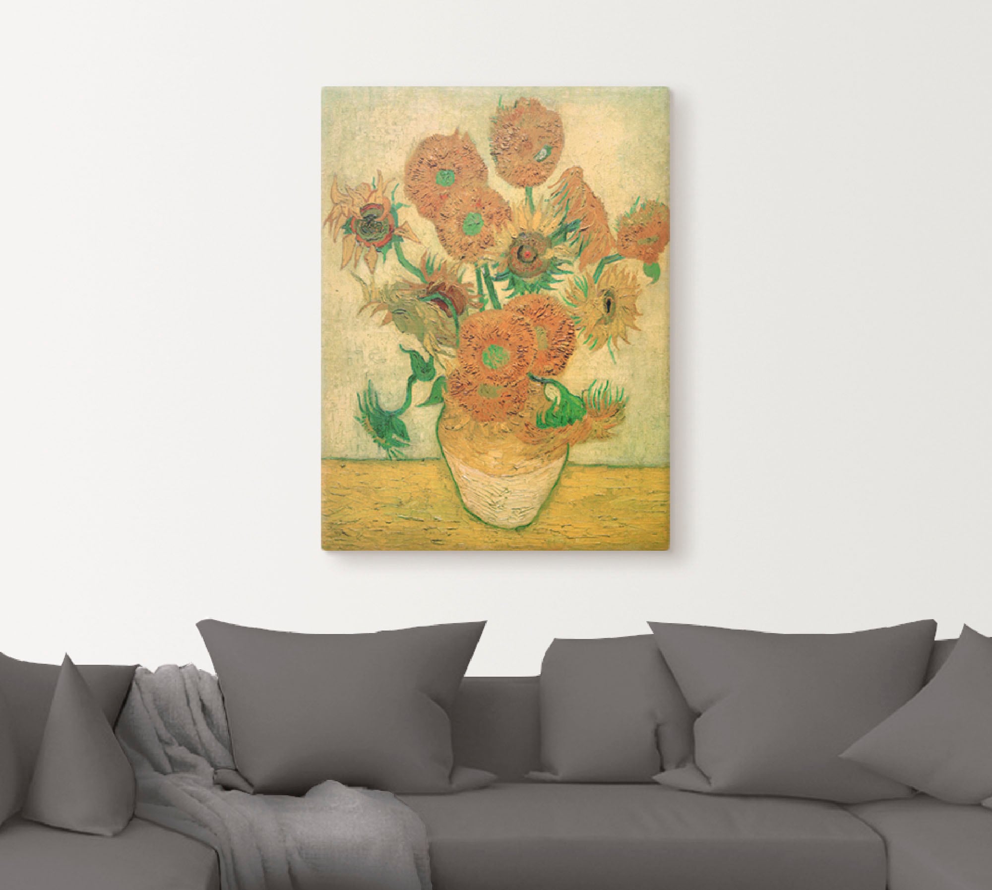 Artland Wandbild »Sonnenblumen«, Größen versch. oder (1 Poster BAUR Blumen, | bestellen in Leinwandbild, Wandaufkleber als St.)