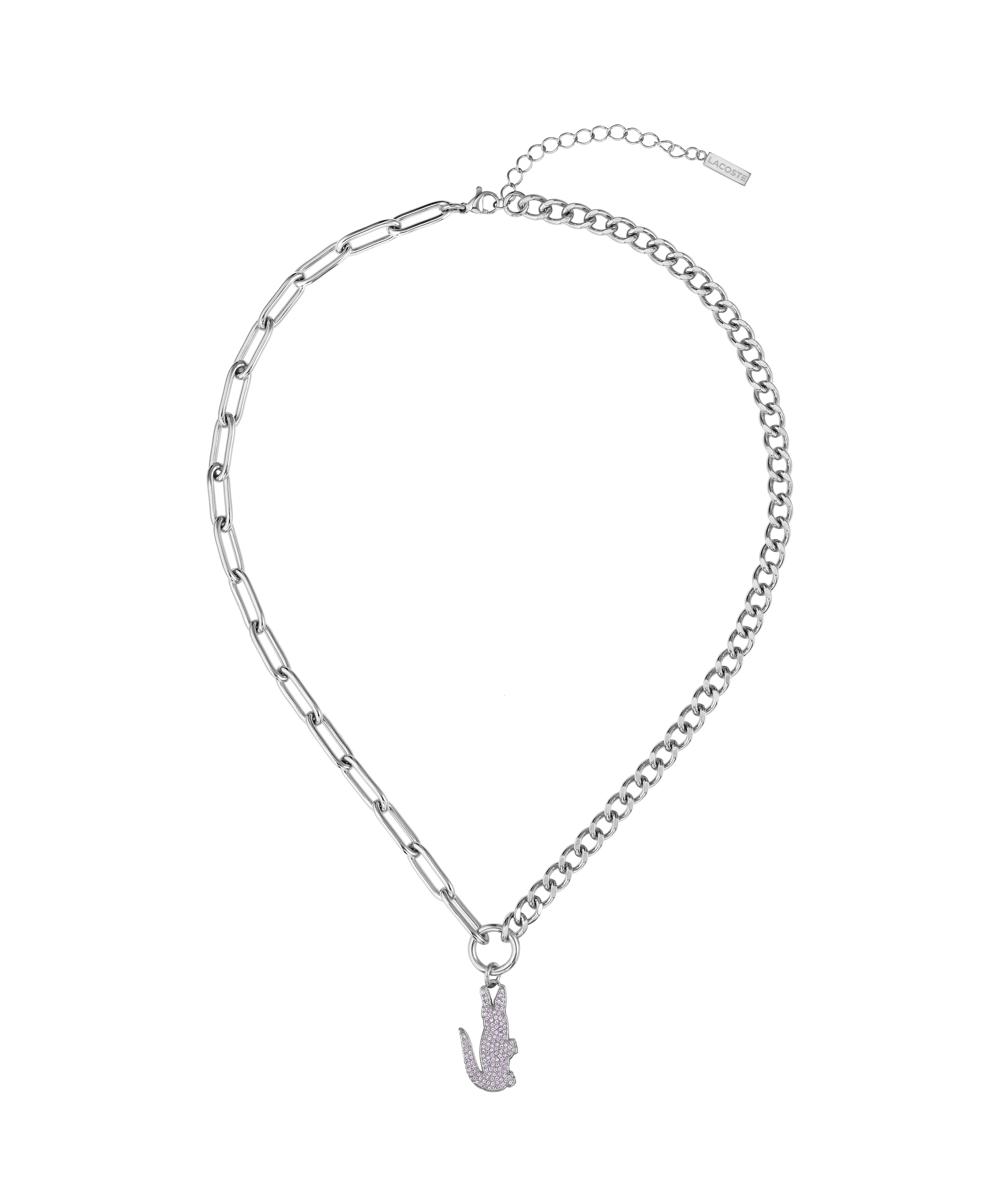 Lacoste Kette mit Anhänger »CROCODILE« mit Preciosa Crystal