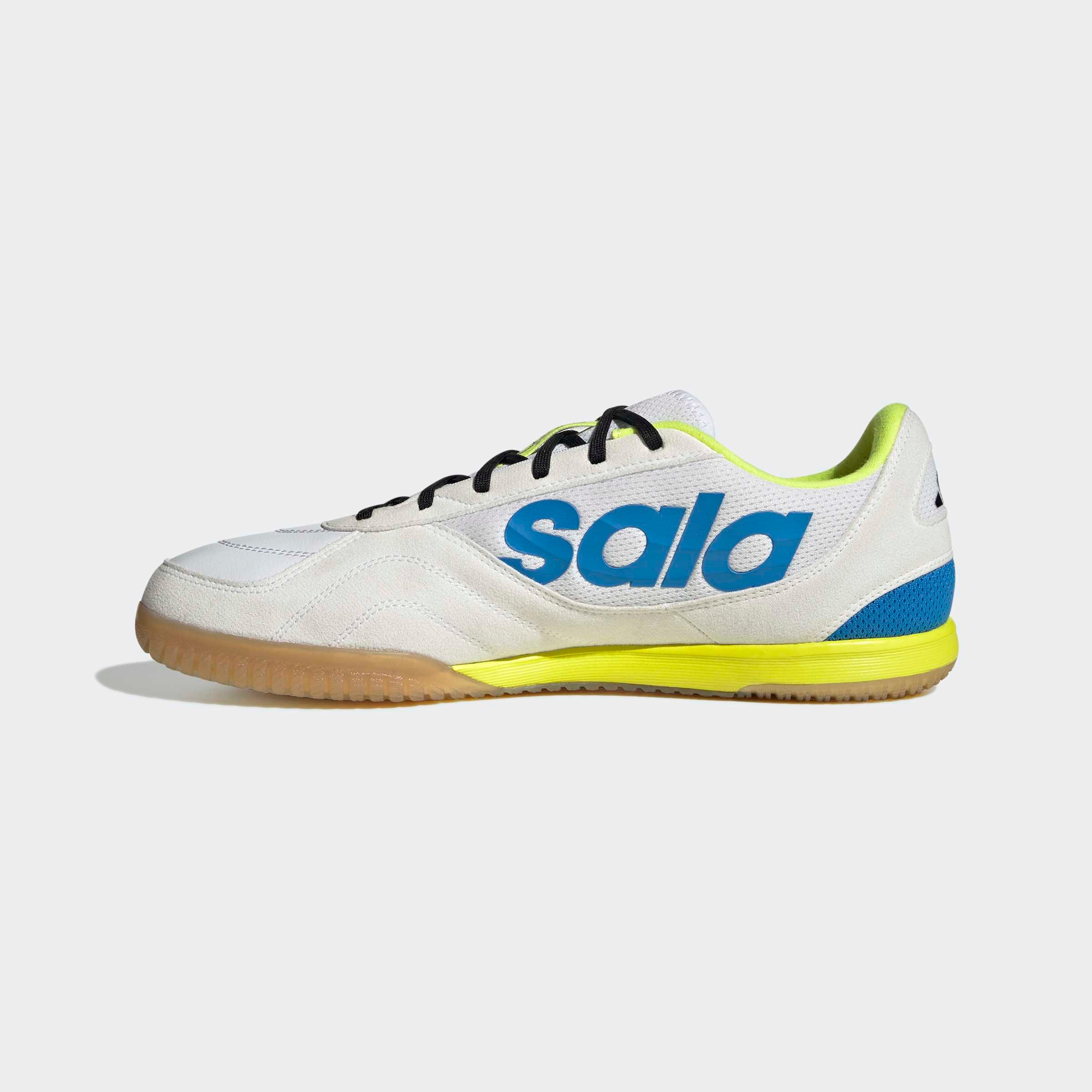 Adidas Chaussures De Futsal Top Sala Competition Ii Ftwr White / Lucid Ray Blue / Solar Yellow EU 45 1/3 Homme,Femme 2