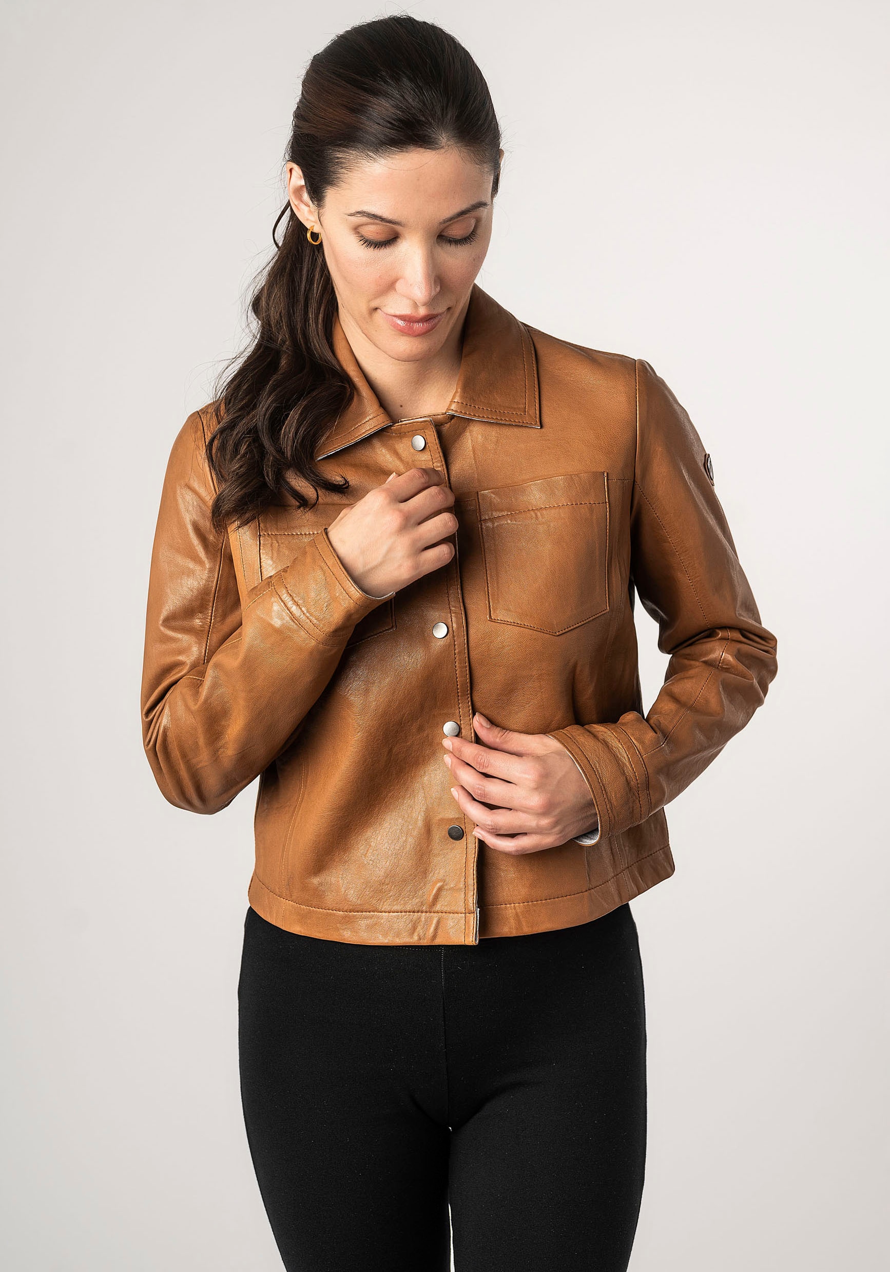 Mauritius Lederjacke »MWLefei«, mit Brusttaschen