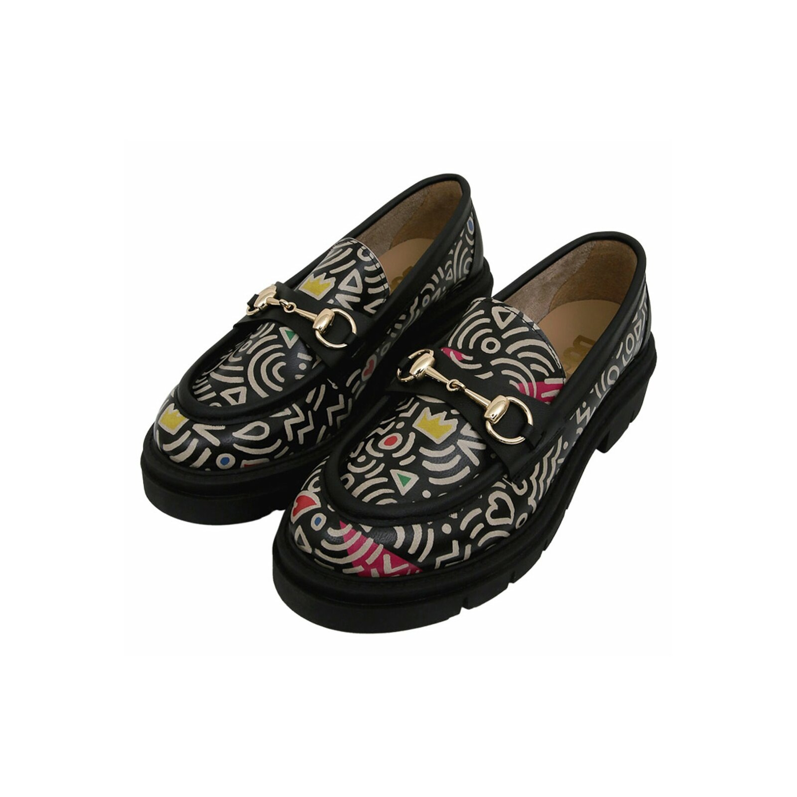 DOGO Loafer "Cindy Loafer Abstract Outline Damen Halbschuhe", Vegan günstig online kaufen