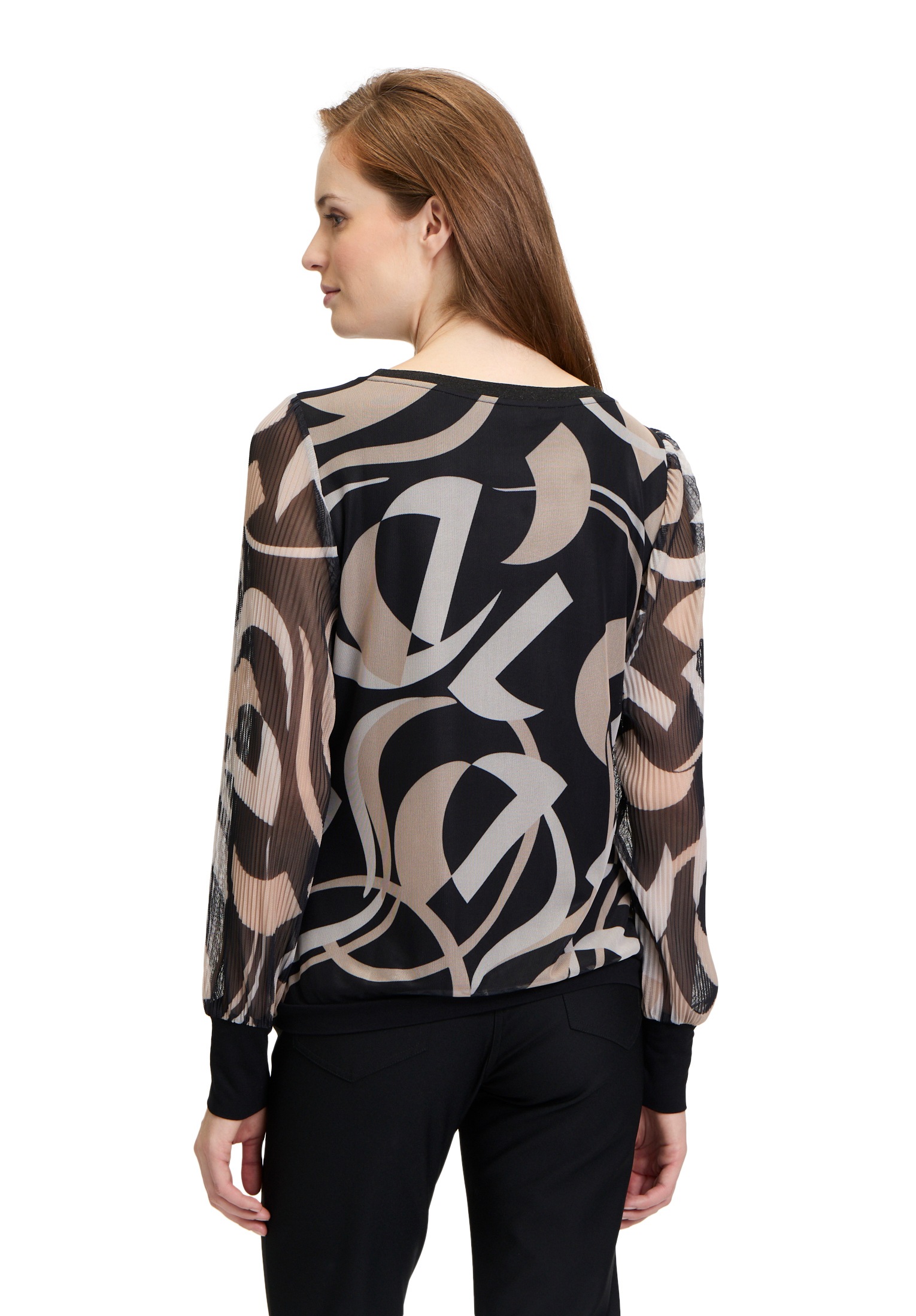 Betty Barclay Kurzarmshirt »Betty Barclay Langarm-Shirt mit Plissee«, (1 tlg.), Material