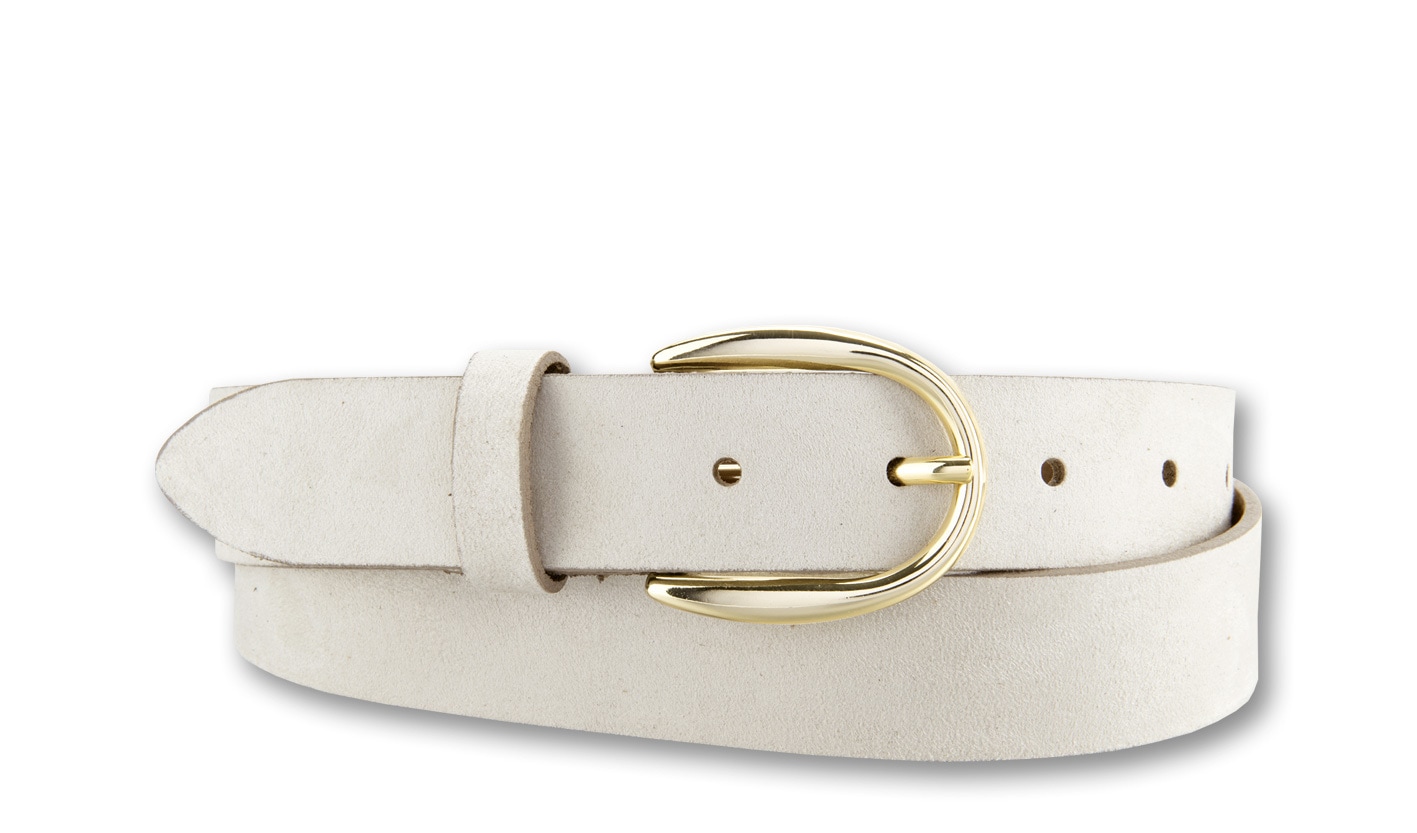 BERND GÖTZ Ledergürtel "Ledergürtel mit samtigem Look und Goldschließe" günstig online kaufen