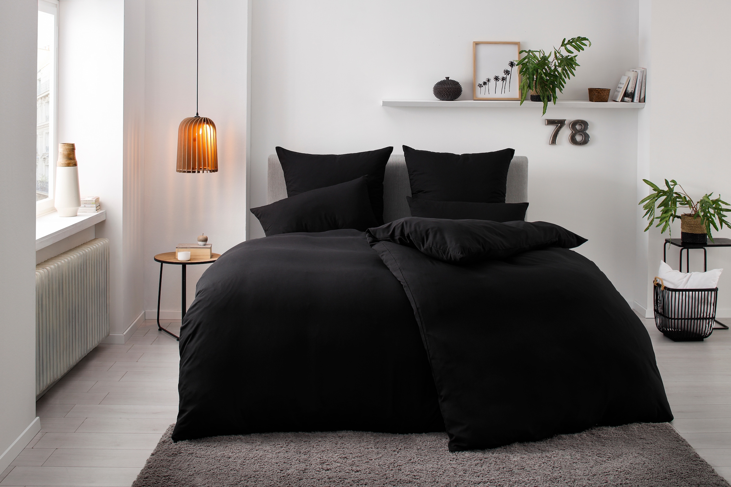 OTTO home Bettwäsche "Desner 100% Microfaser, extra weich, allergikerfreundlich" 3 Premium Qualität, uni, schnell trocknend, pflegeleicht, ab 135x200 cm