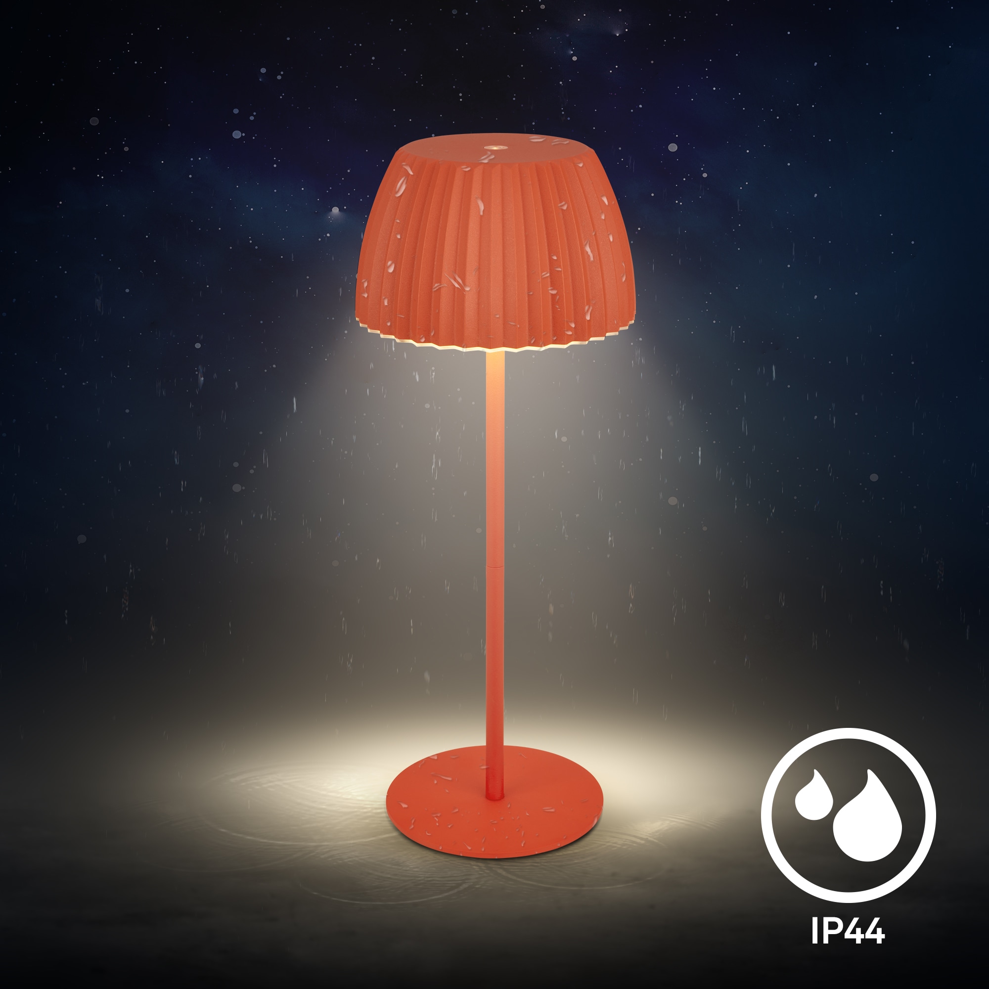 Briloner Leuchten LED Tischleuchte »Akku LED Tischleuchte, orange«