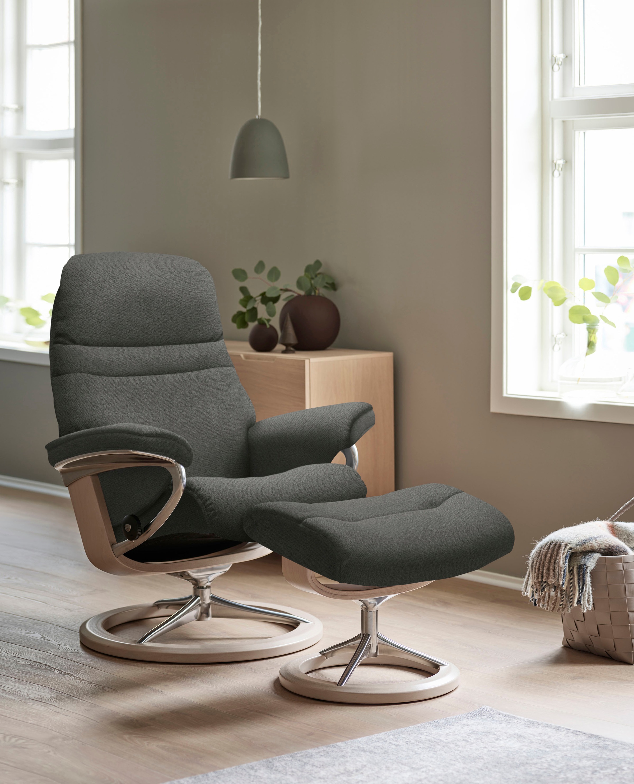 Stressless® Relaxsessel »Sunrise«, mit Signature Base, Größe M, Gestell Eiche