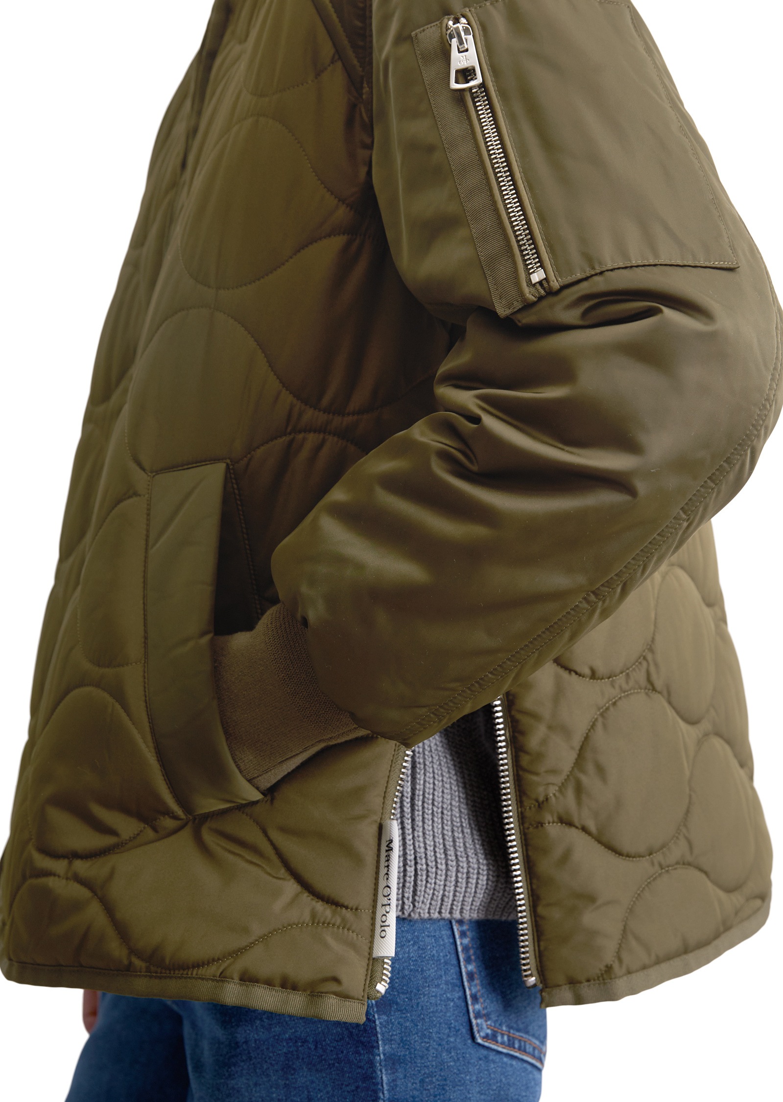 Marc O'Polo Outdoorjacke »im Cape-Stil«, ohne Kapuze