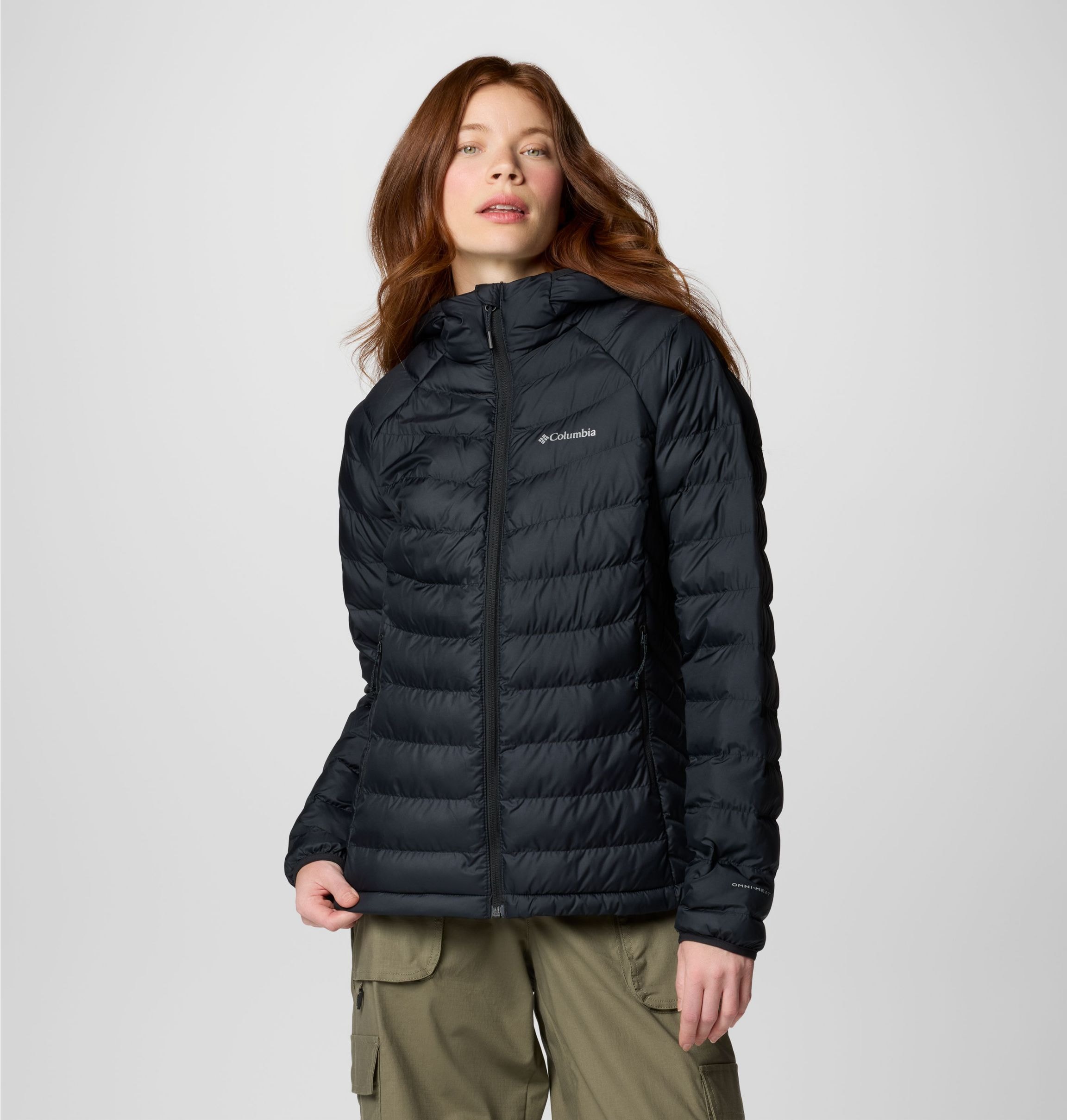 Columbia Steppjacke "Powder Lite II Hooded Jacket" wasserabweisende Außenjacke, leichte Steppjacke, mit Reißverschluss