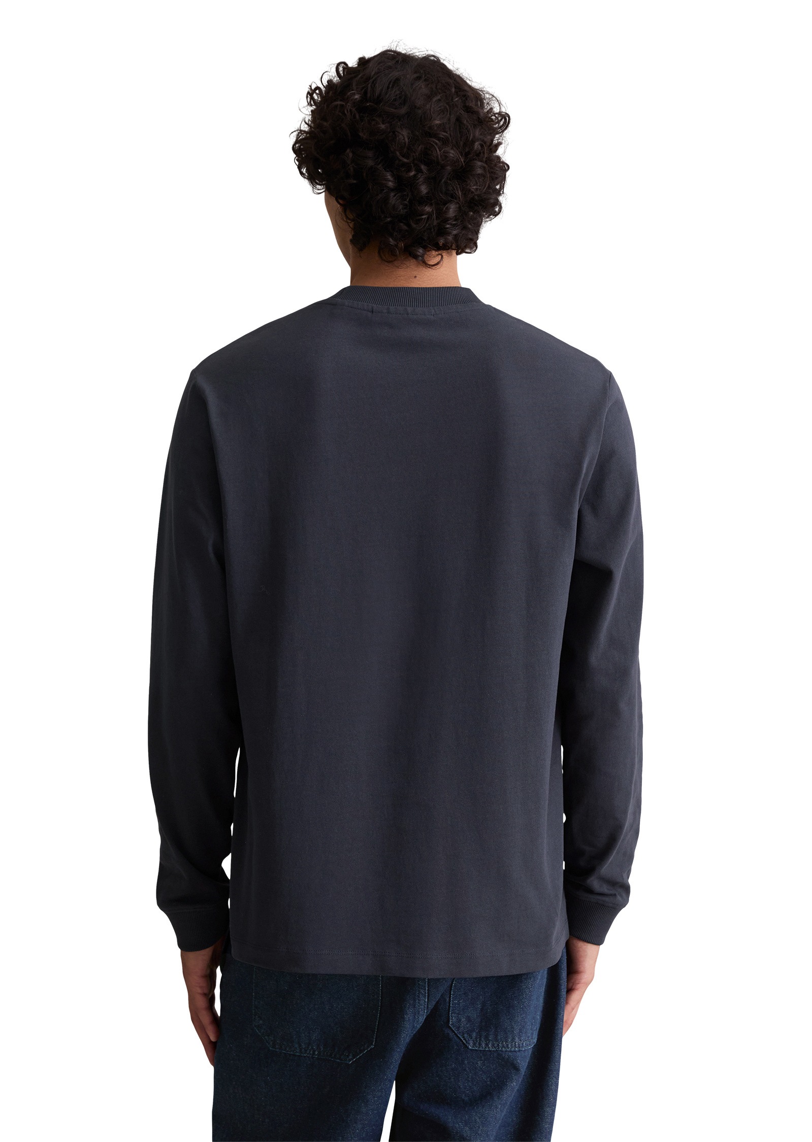 Marc O'Polo DENIM Langarmshirt »aus schwerem Bio-Baumwoll-Jersey«