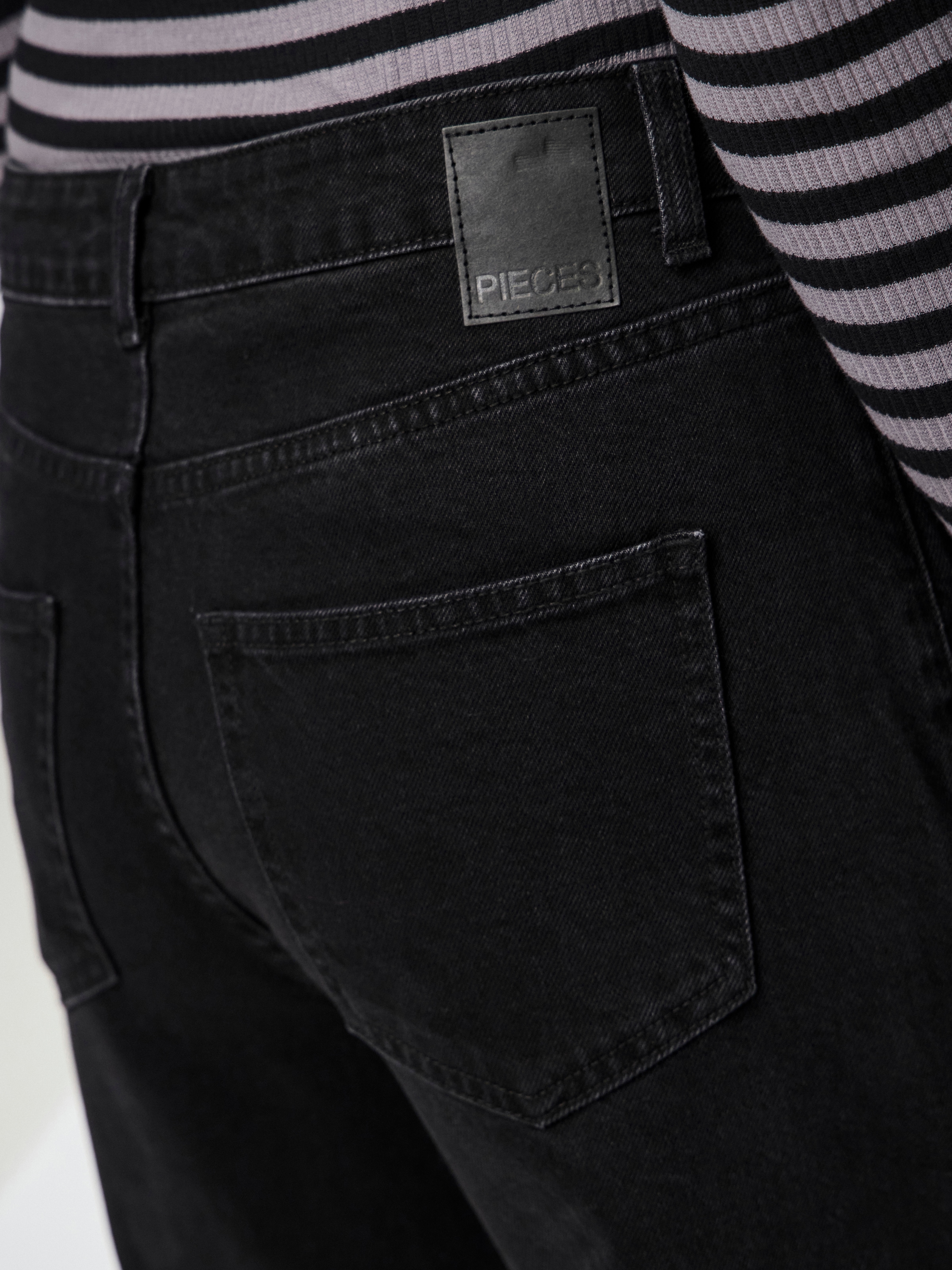 pieces High-waist-Jeans »PCSELMA HW WIDE JEANS BL NOOS BC«