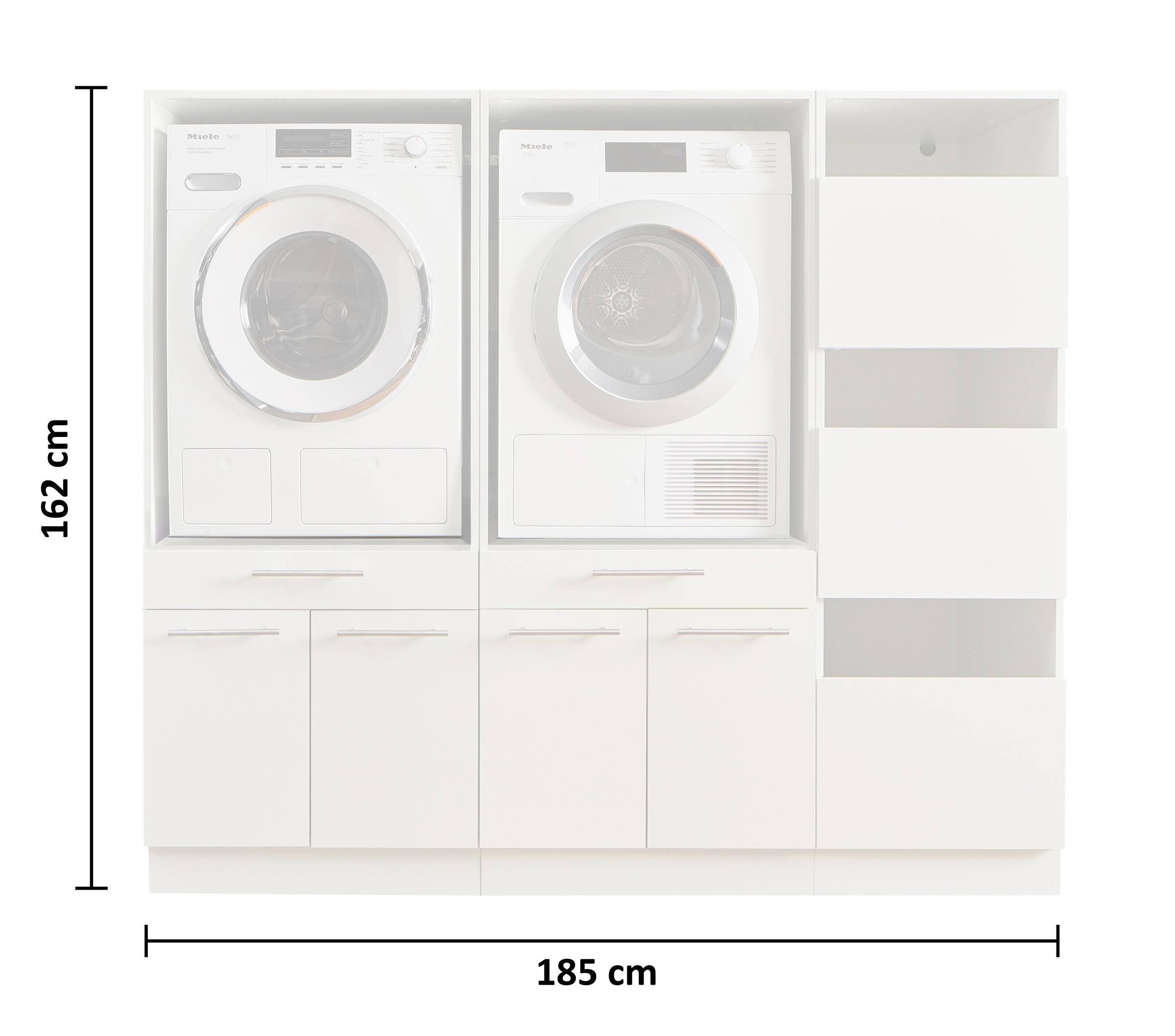 Laundreezy Mehrzweckschrank-Set »LAUNDREEZY LDSK11«, Breite 185 cm