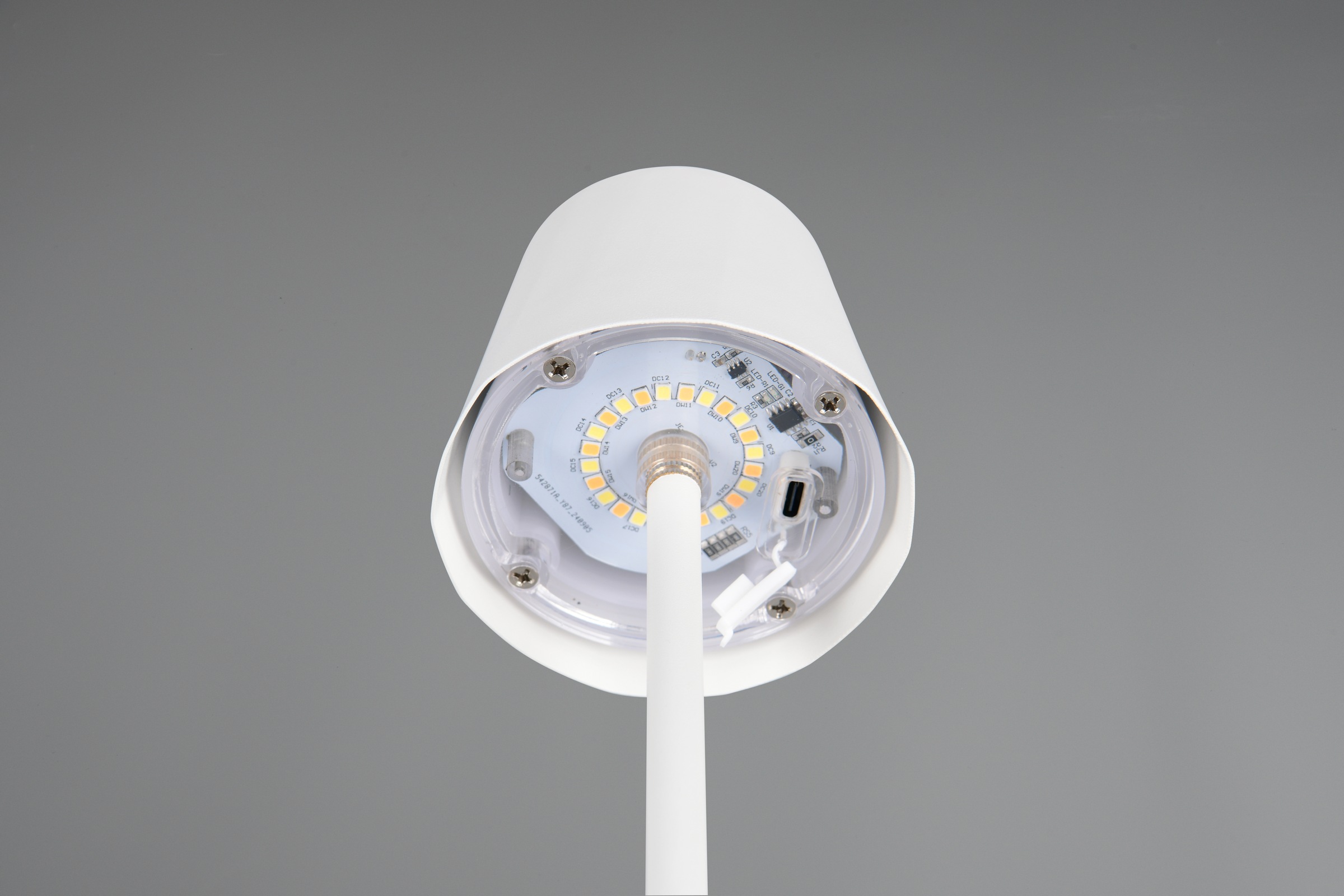 REALITY Leuchten LED Tischleuchte »DIAZ, Outdoor Akku Tischlampe Höhe 21 cm Ø 8,5 cm, IP44, Touchdimmer«, 1 flammig, Leuchtmittel LED-Board | LED fest integriert, CCT Lichtfarbe einstellbar 2700-6500K, 160 Lumen, 1,6W, USB Anschluss