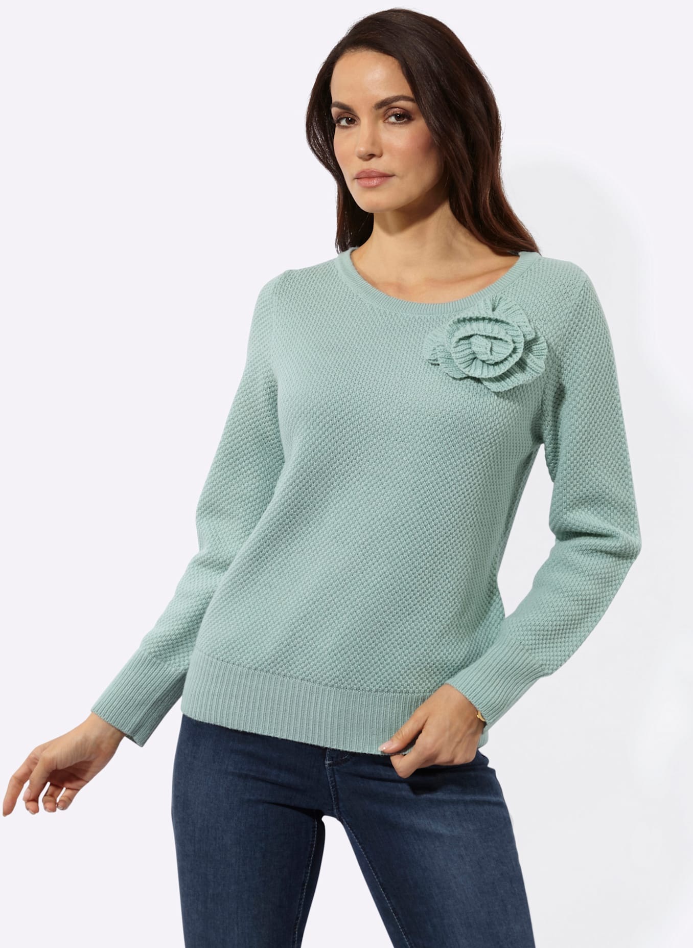 creation L Strickpullover "Woll-Mix-Pullover"