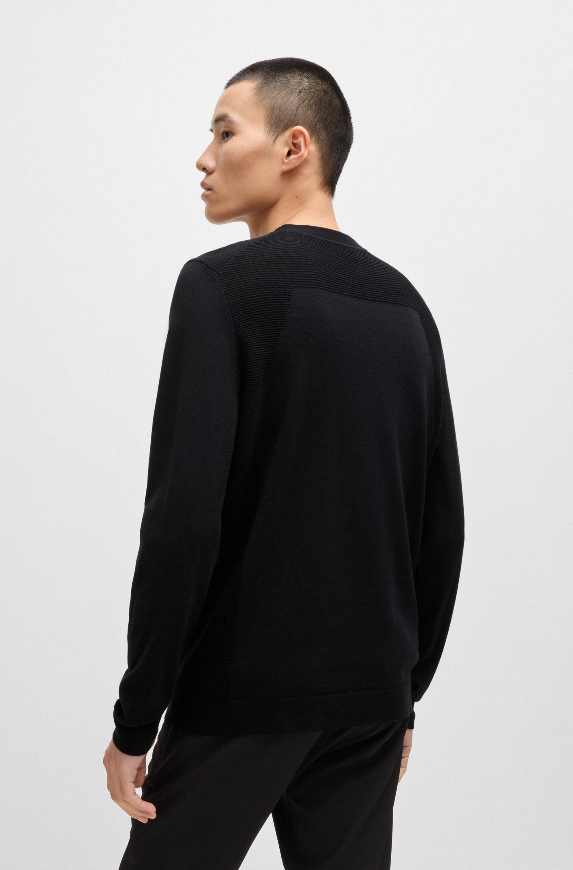 BOSS GREEN Strickpullover »Momentum Lite C«, mit Marken-Logo