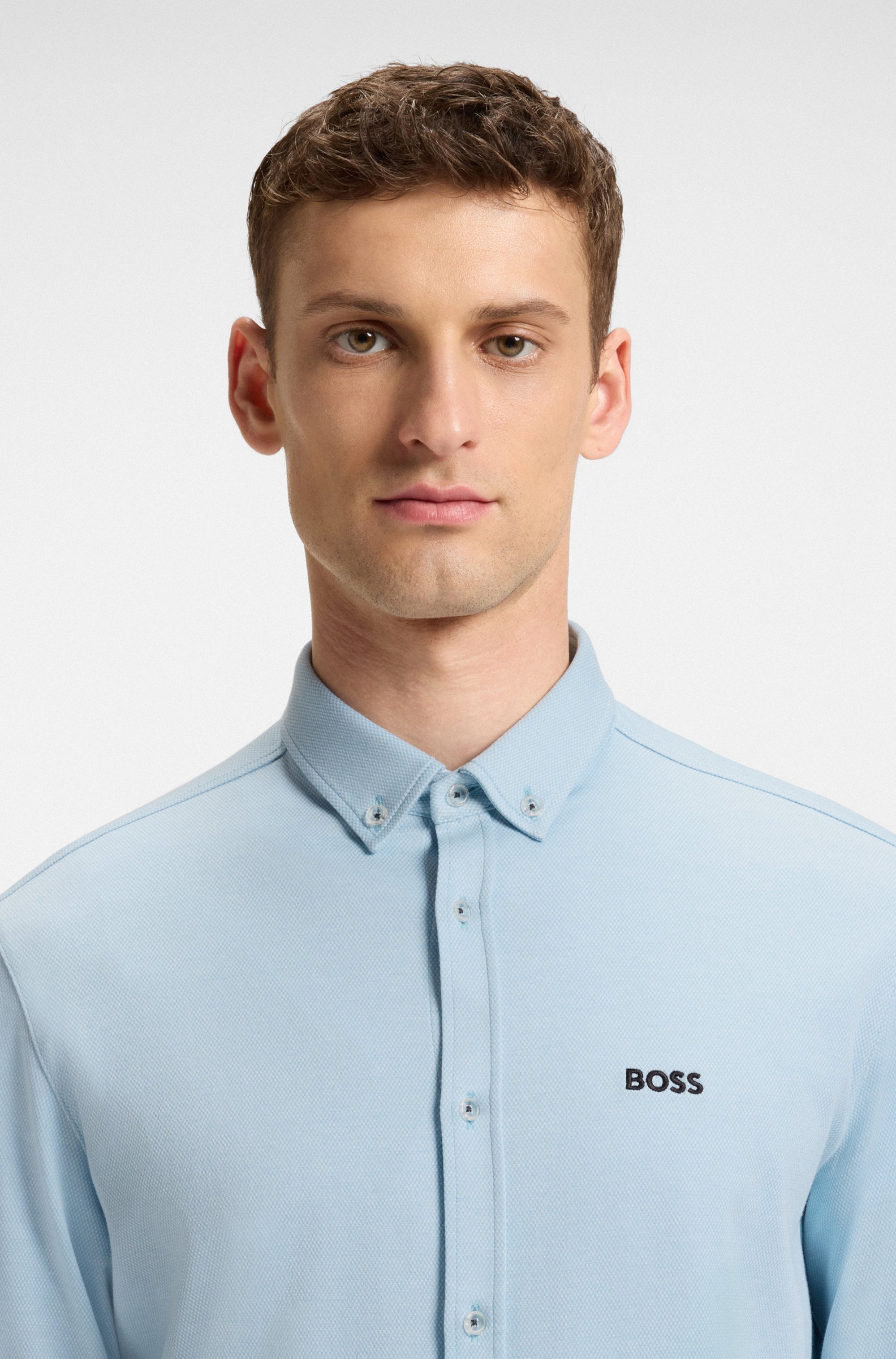 BOSS GREEN Langarmhemd "B Motion L", softe Baumwolle, Vier-Wege-Stretch, kn günstig online kaufen