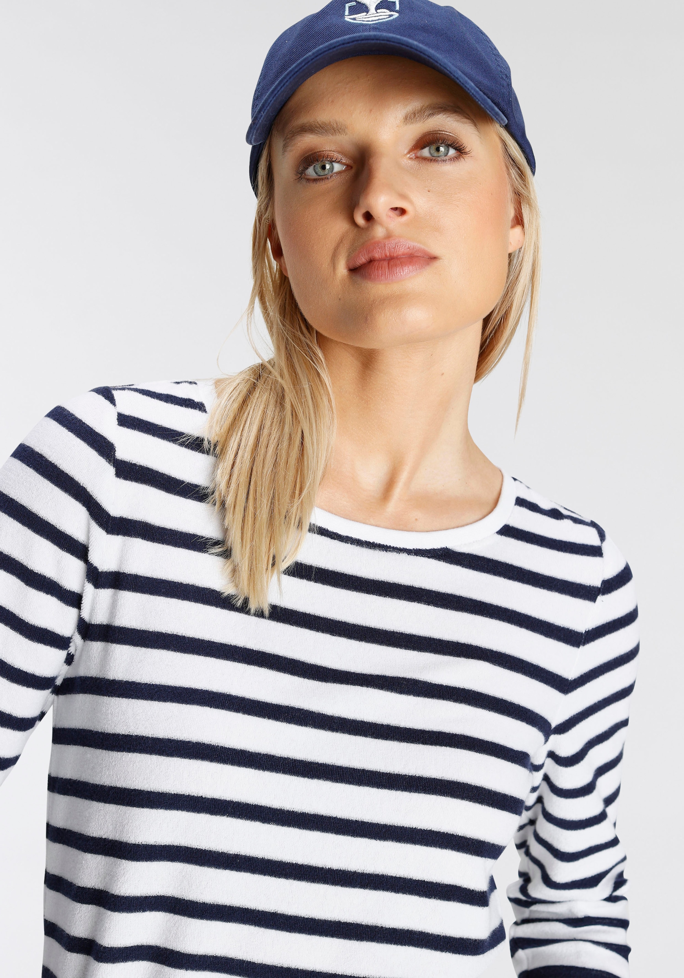 DELMAO Sweatshirt in trendiger Frottee-Ware ---NEUE MARKE!