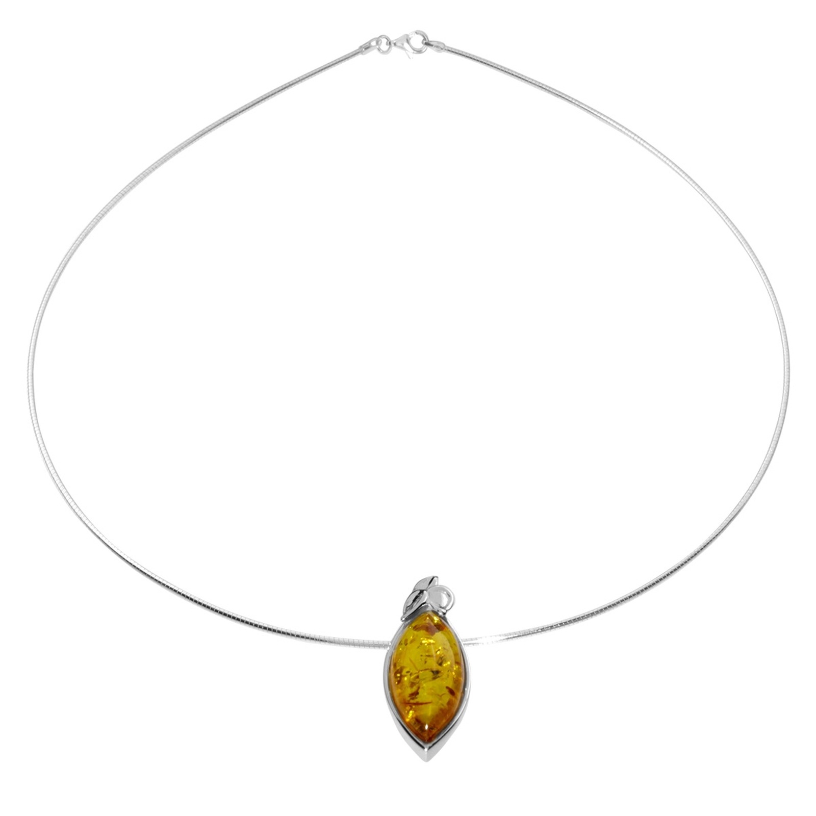 Kette mit Anhänger OSTSEE-SCHMUCK "- Gleiter-Majken - Silber 925/000 - Bernstein" Gr. 45, silber (silber 925, silberfarben, weiß), Schmuck_Sets, Damen, 45, Silber 925 (Sterlingsilber) 5