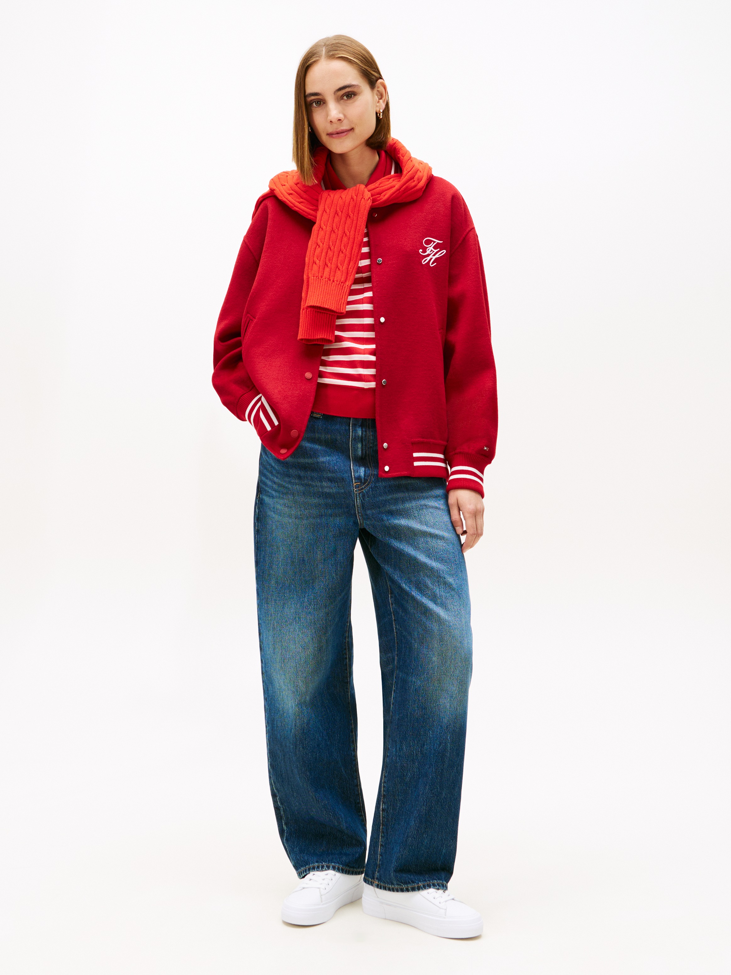 Tommy Hilfiger Plateausneaker "TH FOXING PLATFORM LEATHER", Freizeitschuh, günstig online kaufen