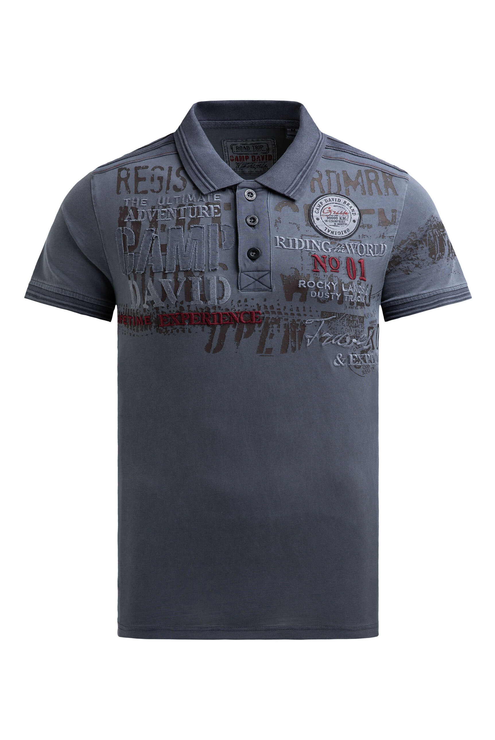 CAMP DAVID Poloshirt, mit Kontrastnähten