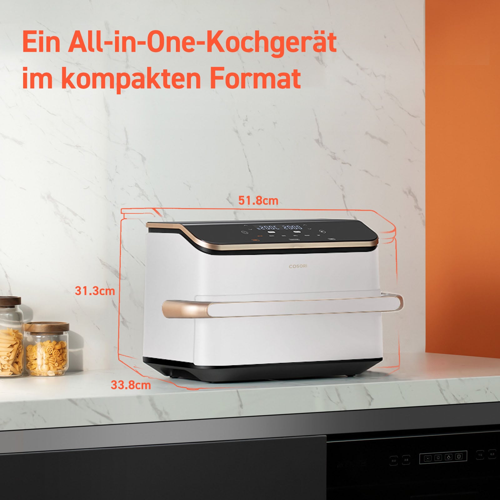 Cosori Heißluftfritteuse »CAF-TF101S-WEUR« 2800 W