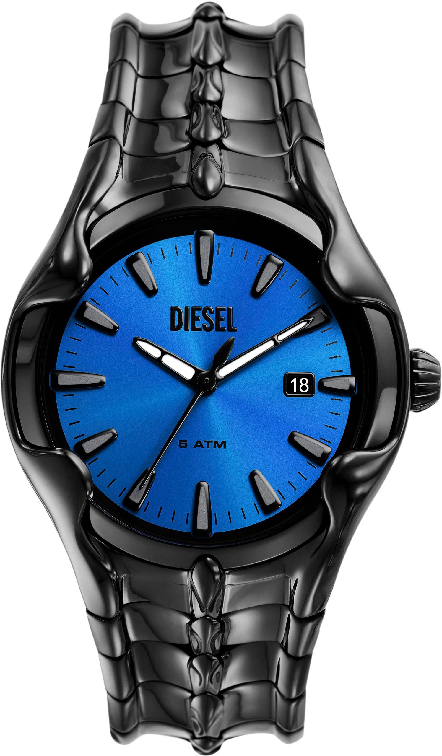 Diesel "VERT" Armbanduhr, Herrenuhr, Edelstahlarmband, analog, Tag