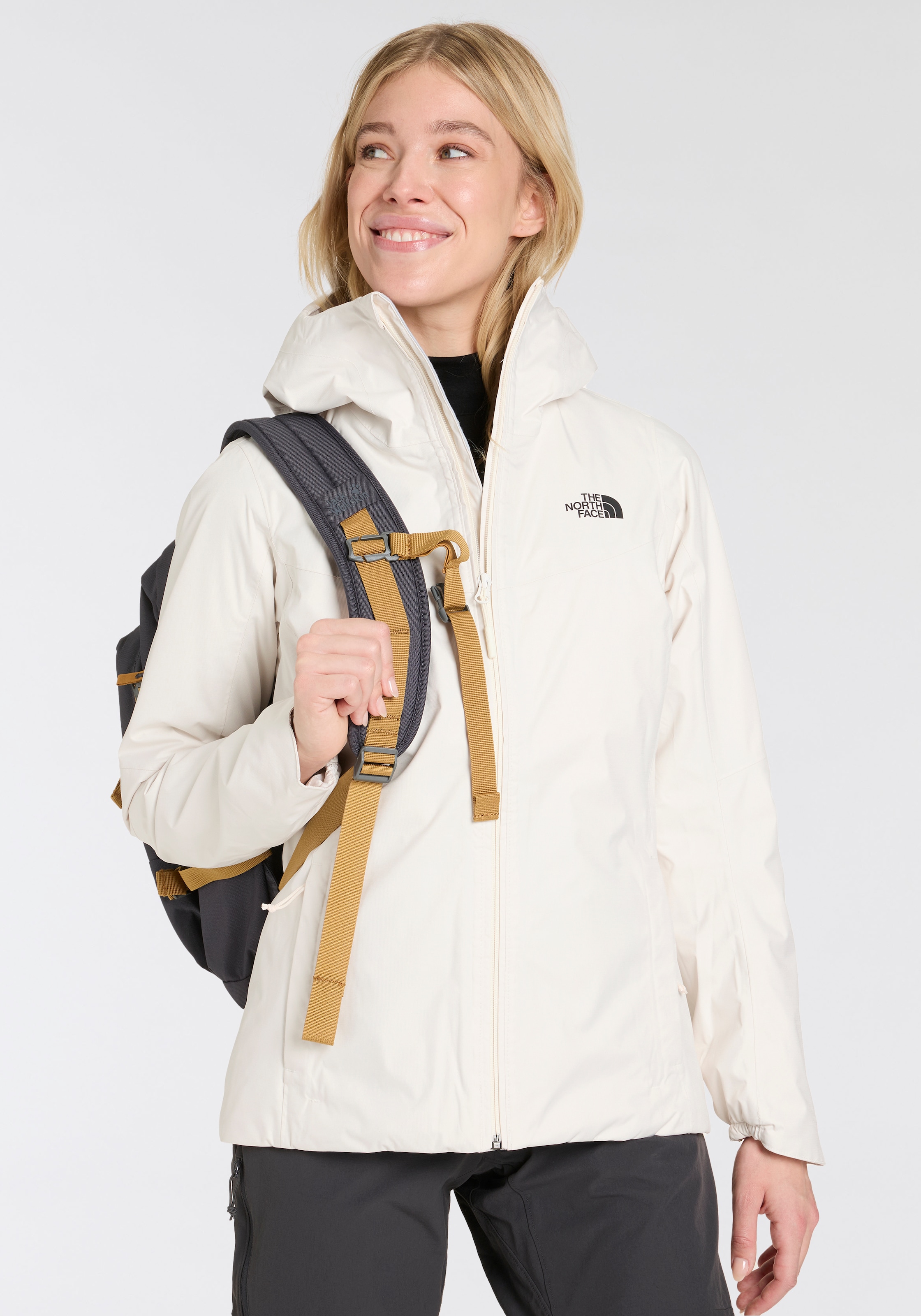 The North Face Funktionsjacke »W QUEST INSULATED JACKET«, mit Kapuze, mit Logodruck