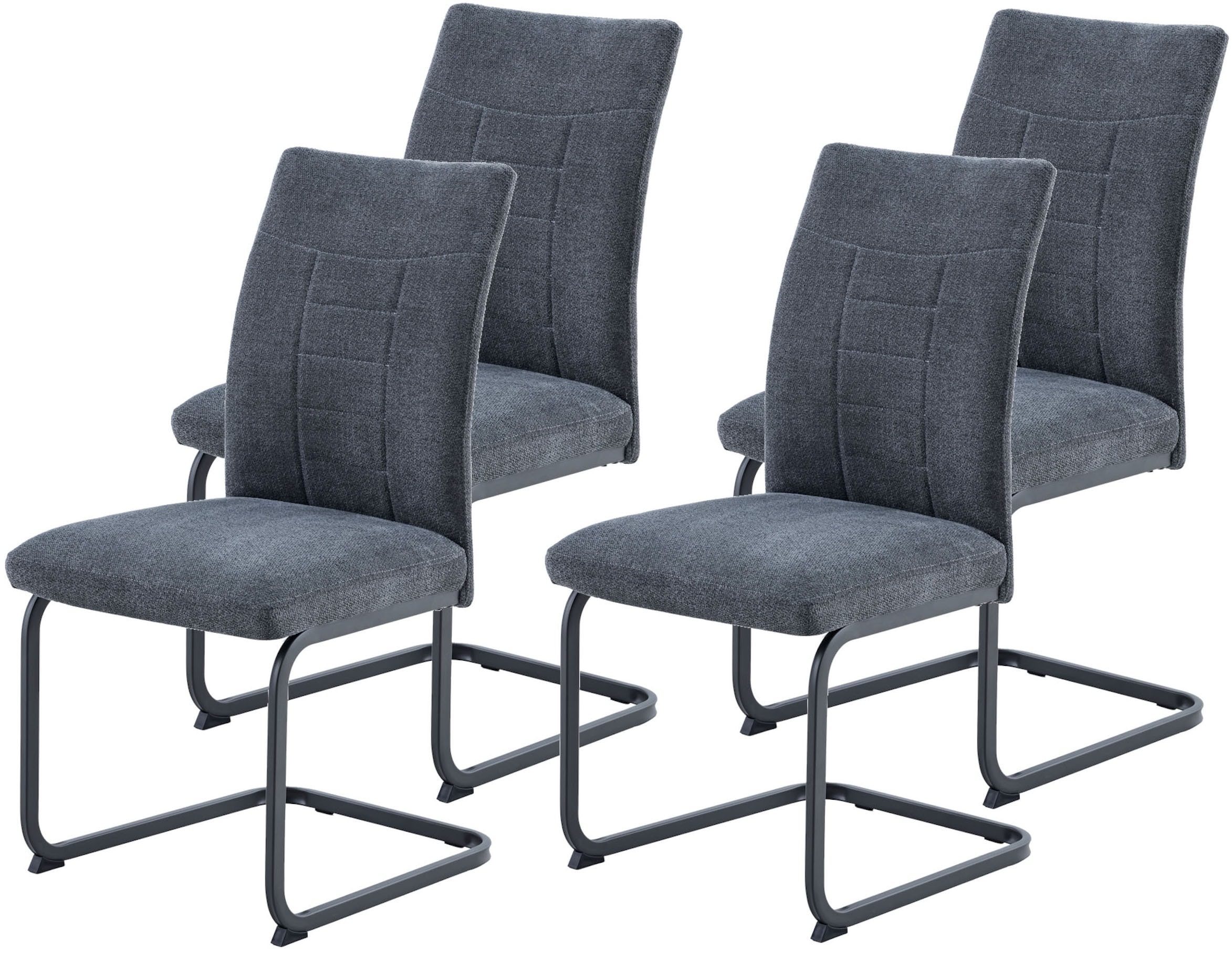 HELA Freischwinger "AUGUSTA" (Set) 4 Stk.XL-Sitzbreite, Wellenfederung, 140 günstig online kaufen