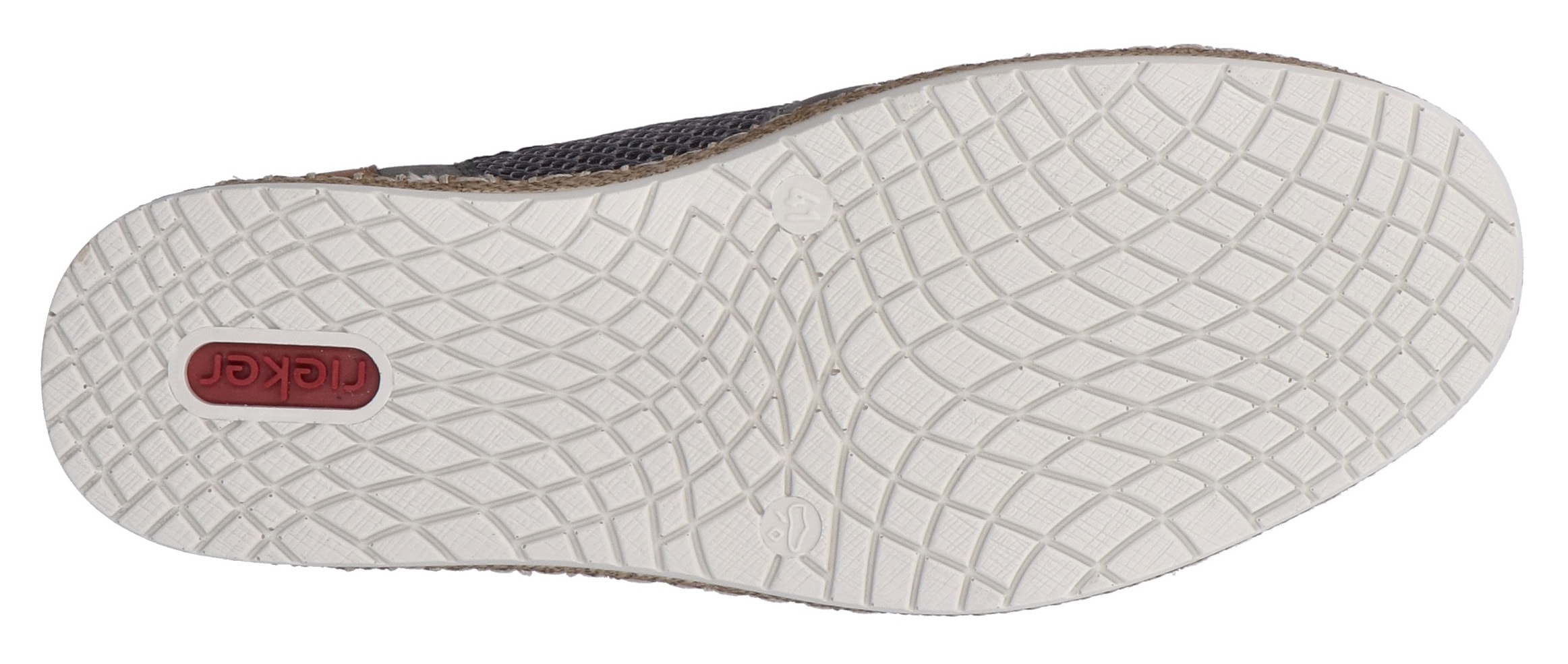 Rieker Slip-On Sneaker, Schlupfschuh, Slipper, Freizeitschuh, elastischer Einstieg, Gummizug