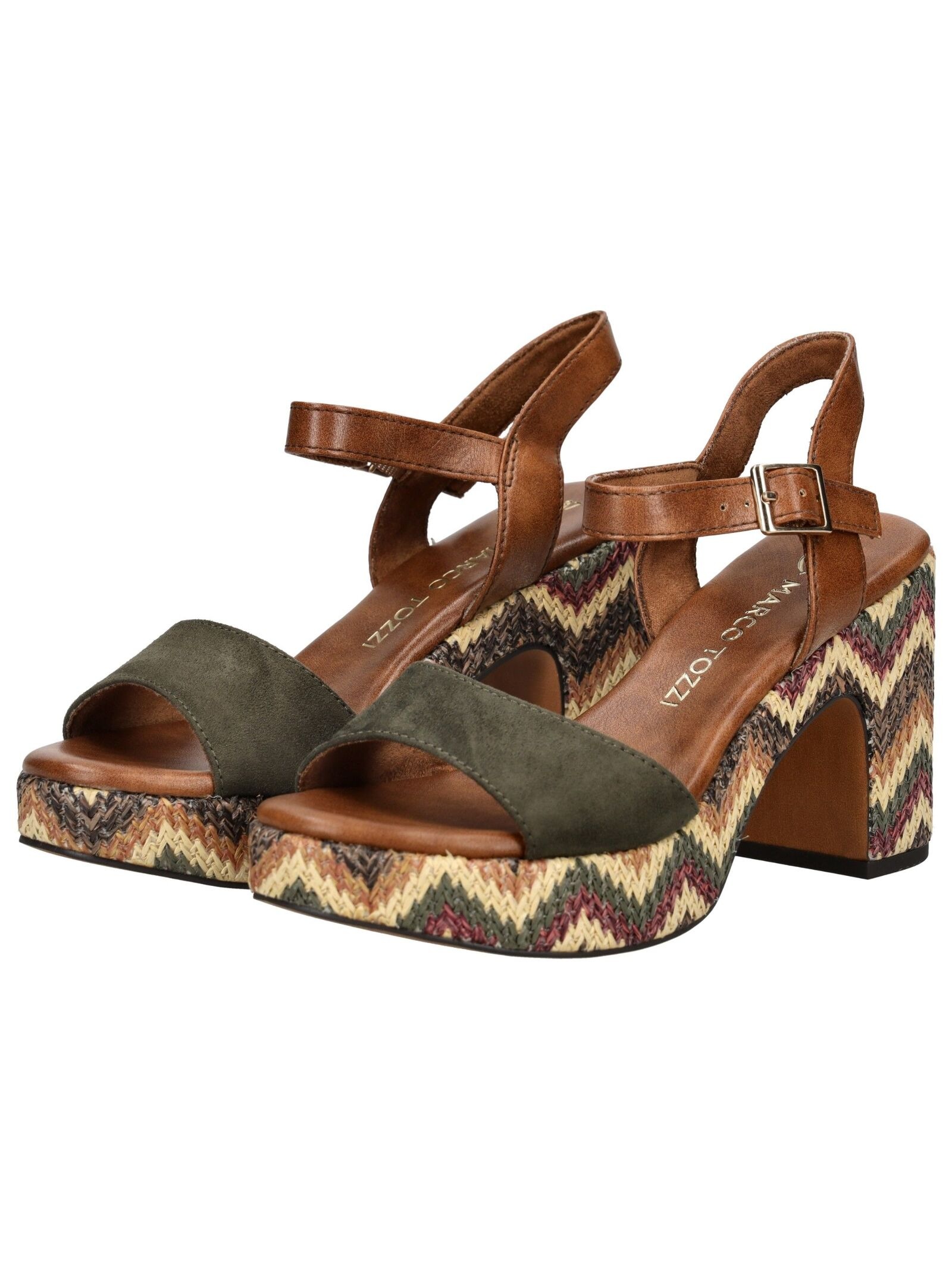 MARCO TOZZI High-Heel-Sandalette »Marco Tozzi Sandalen Lederimitat/Textil«