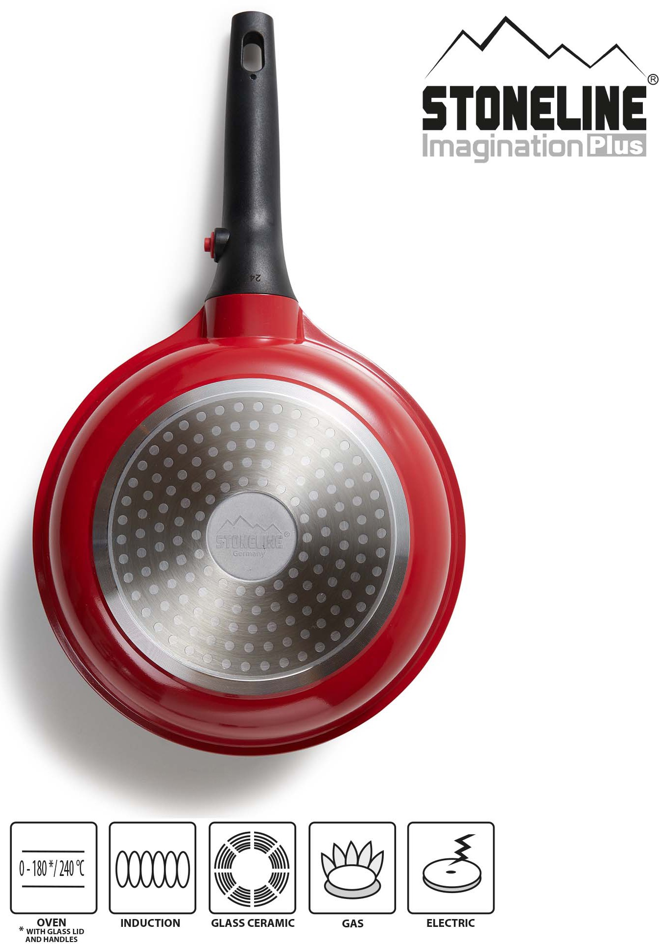 Thumbnail - STONELINE Topf-Set "Imagination PLUS" Kasserolle 18 cm, Bratentopf 24 cm, Kochtopf 20 cm, Pfanne 20/24 cm, 8 Stk. tlg. A...