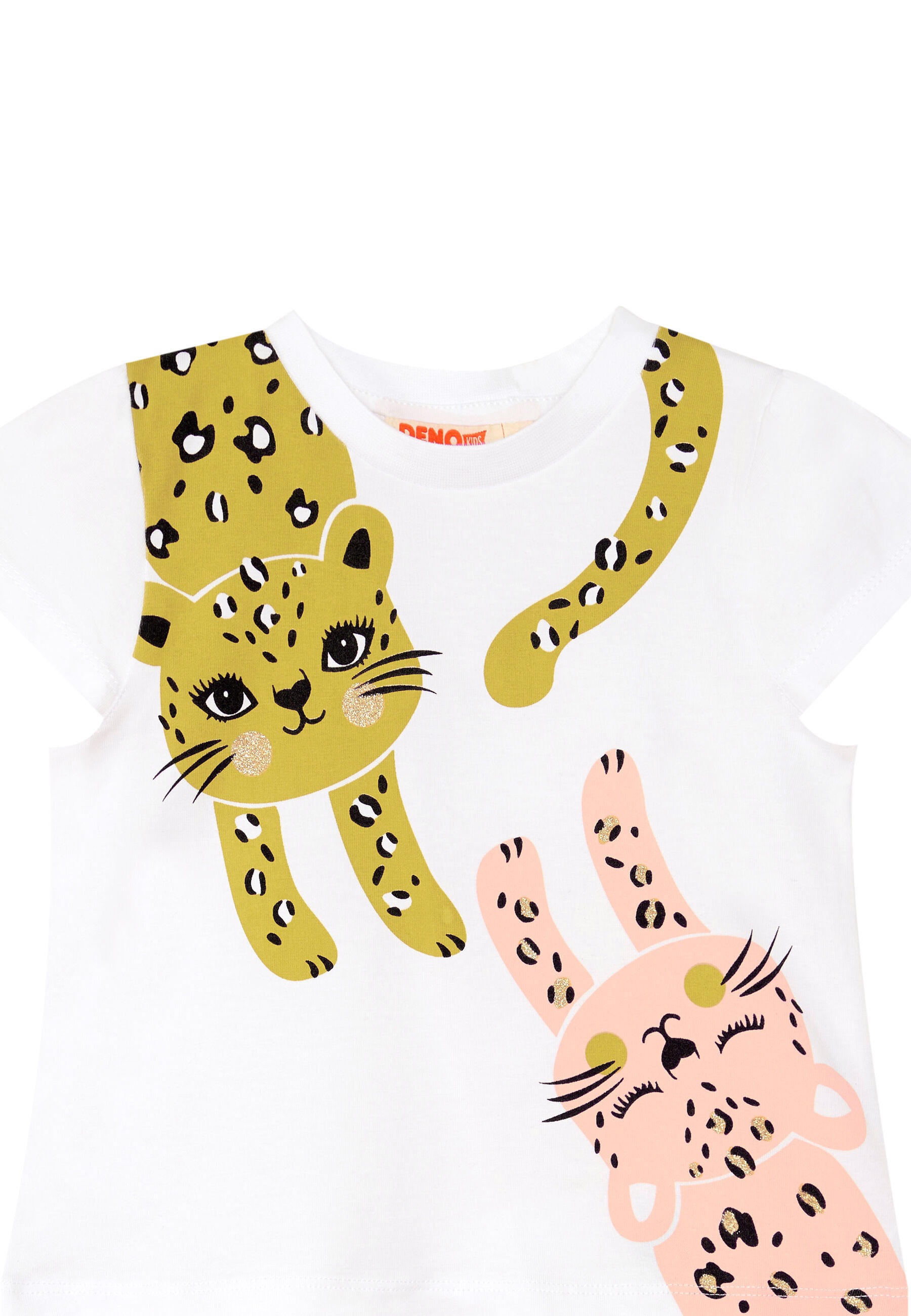 Denokids Hausanzug »Twin Leos«, (2 tlg.), mit Leoparden-Print