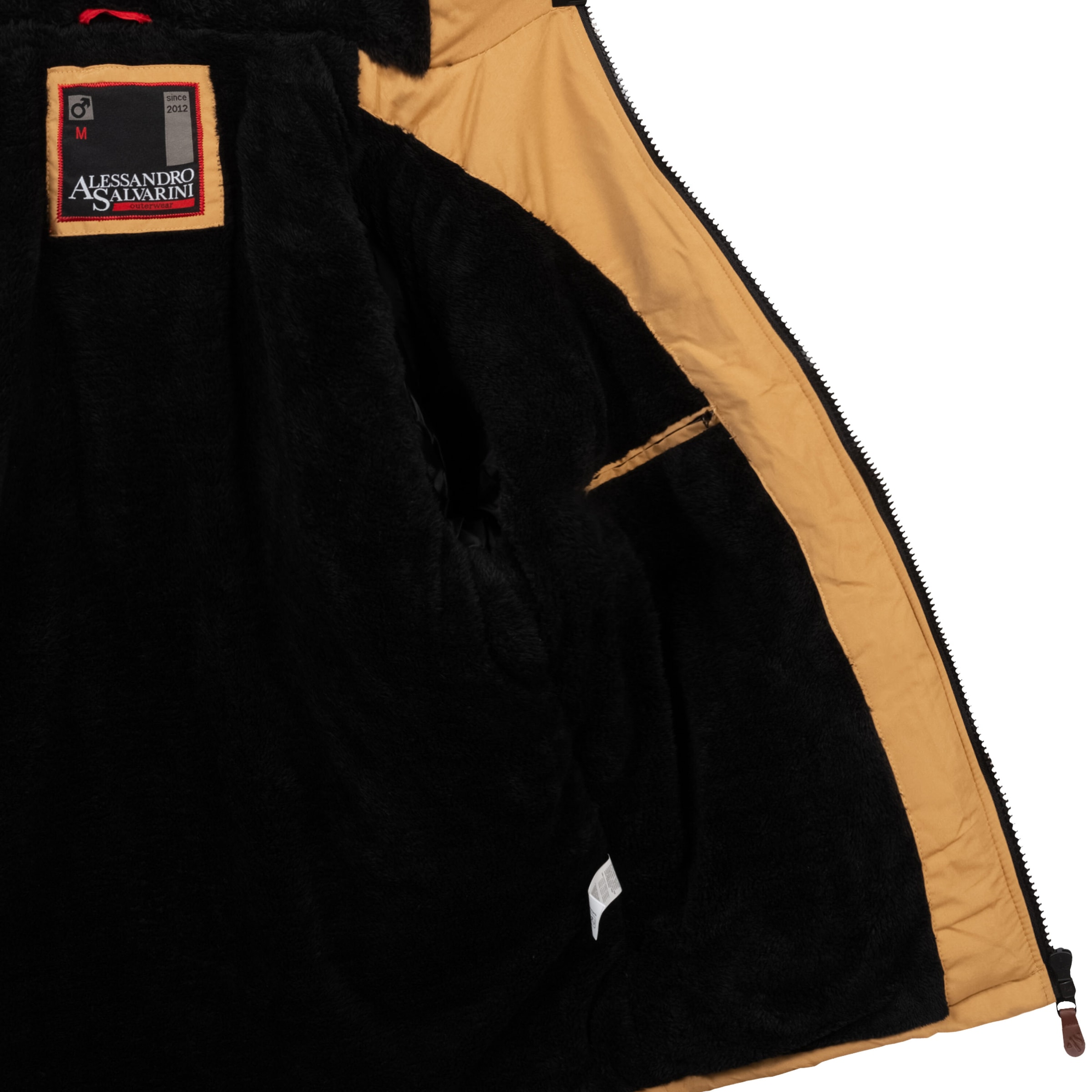 Alessandro Salvarini Winterjacke »ASLighty«, innen komplett mit warmem Teddyfell