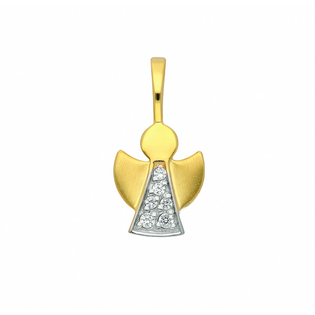 Adelia´s Kette mit Anhänger »333 Gold Anhänger Engel mit Zirkonia«,  Schmuckset - Set mit Halskette online kaufen | BAUR