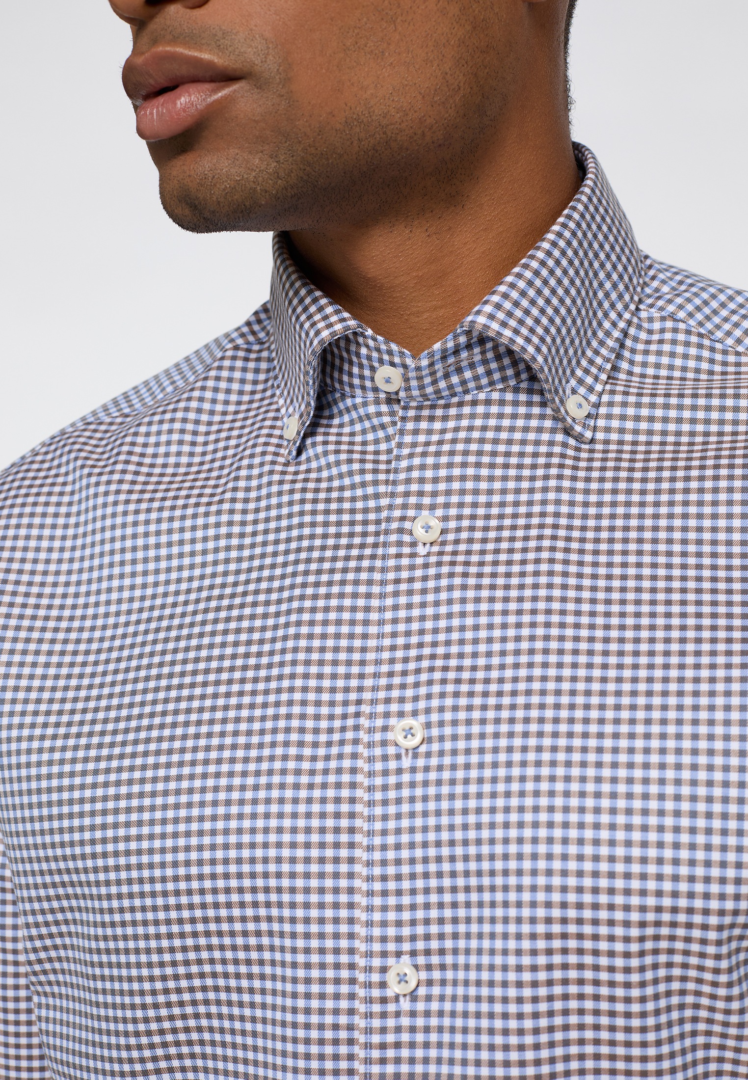 Eterna Langarmhemd »MODERN FIT« EASY IRON (bügelleicht)