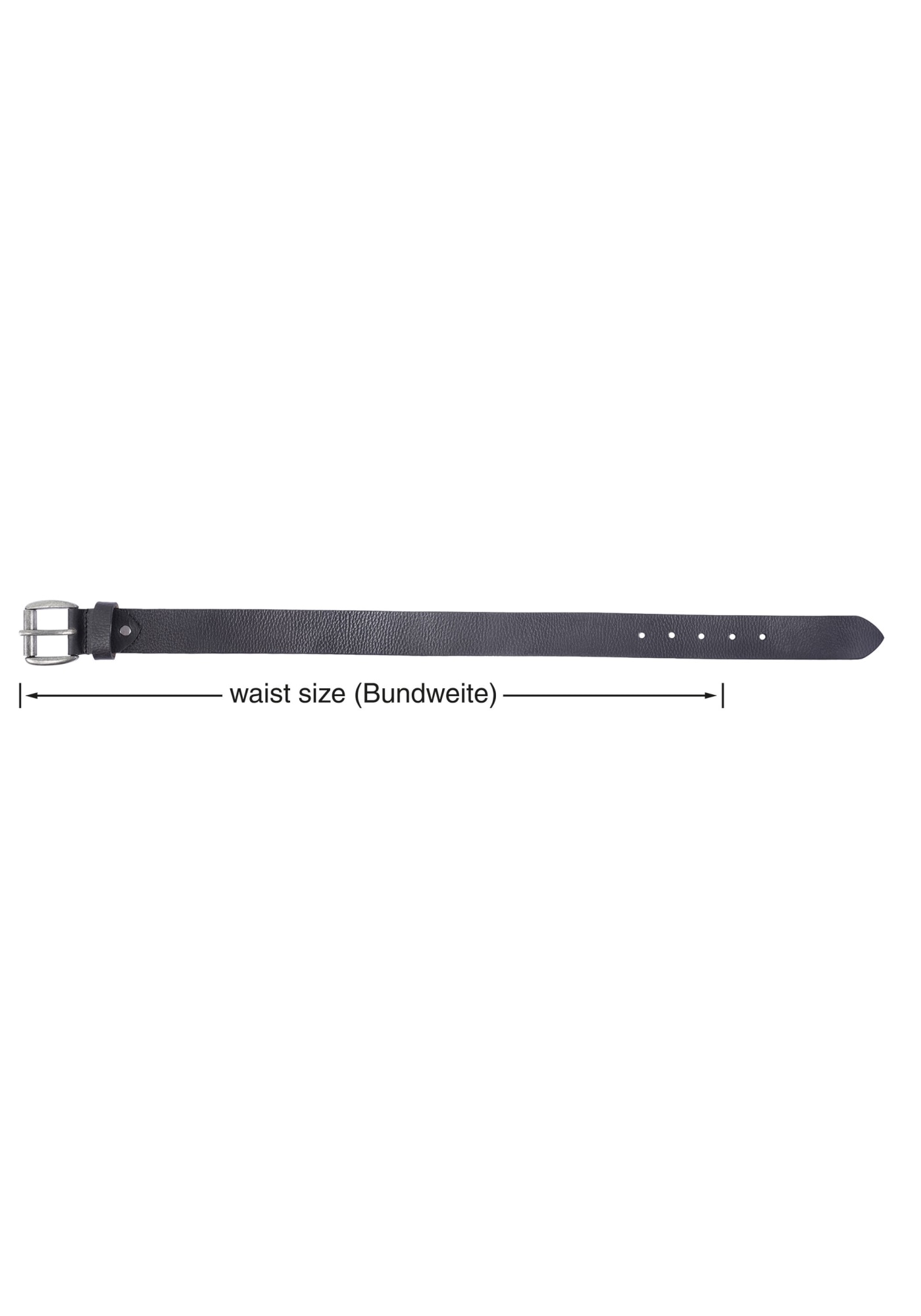 Leonardo Verrelli Ledergürtel »90 - 150 cm (Bundweite) in Schwarz aus 100% Echtleder, kürzbar,«