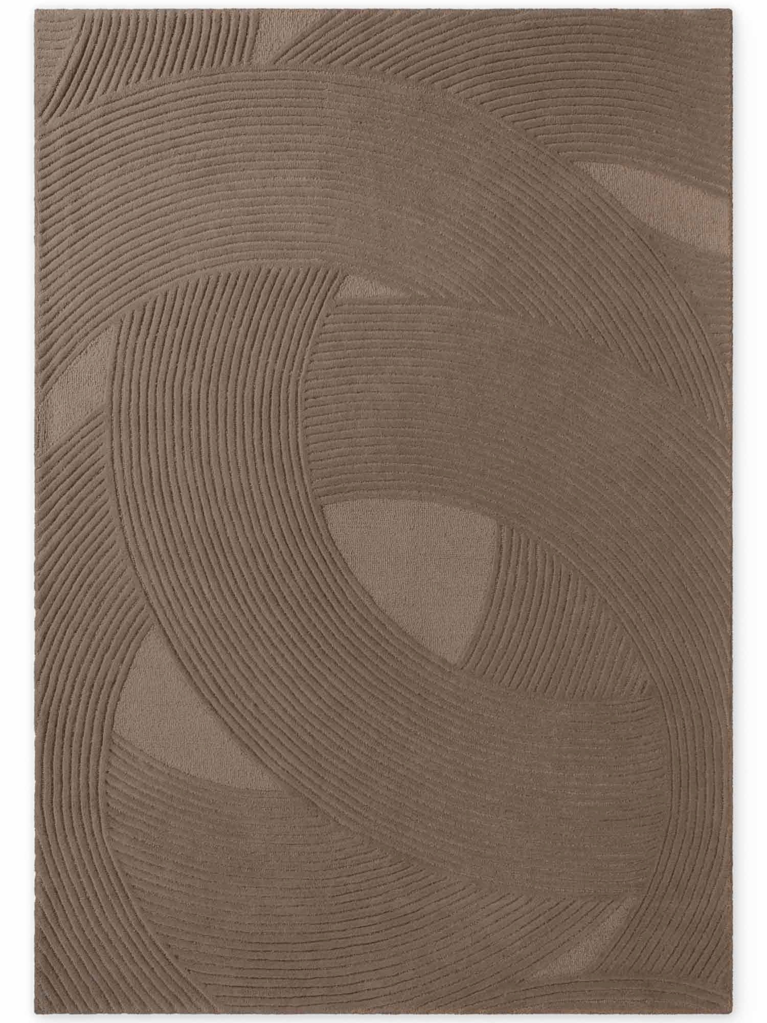 Ted Baker Wollteppich "Victoria, auch in rund" rechteckig 18 mm Höhe Naturteppich Wolle, Hoch-Tief-Design, Wohnzimmer, Schlafzimmer
