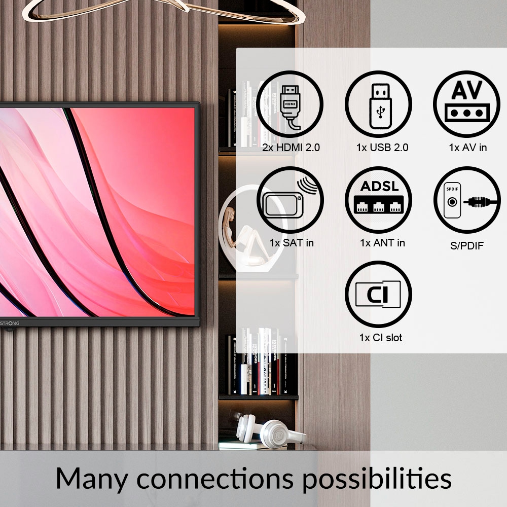 Strong LCD-LED Fernseher »SRT 32HF2003«, HD, DVB-T2/C/S2