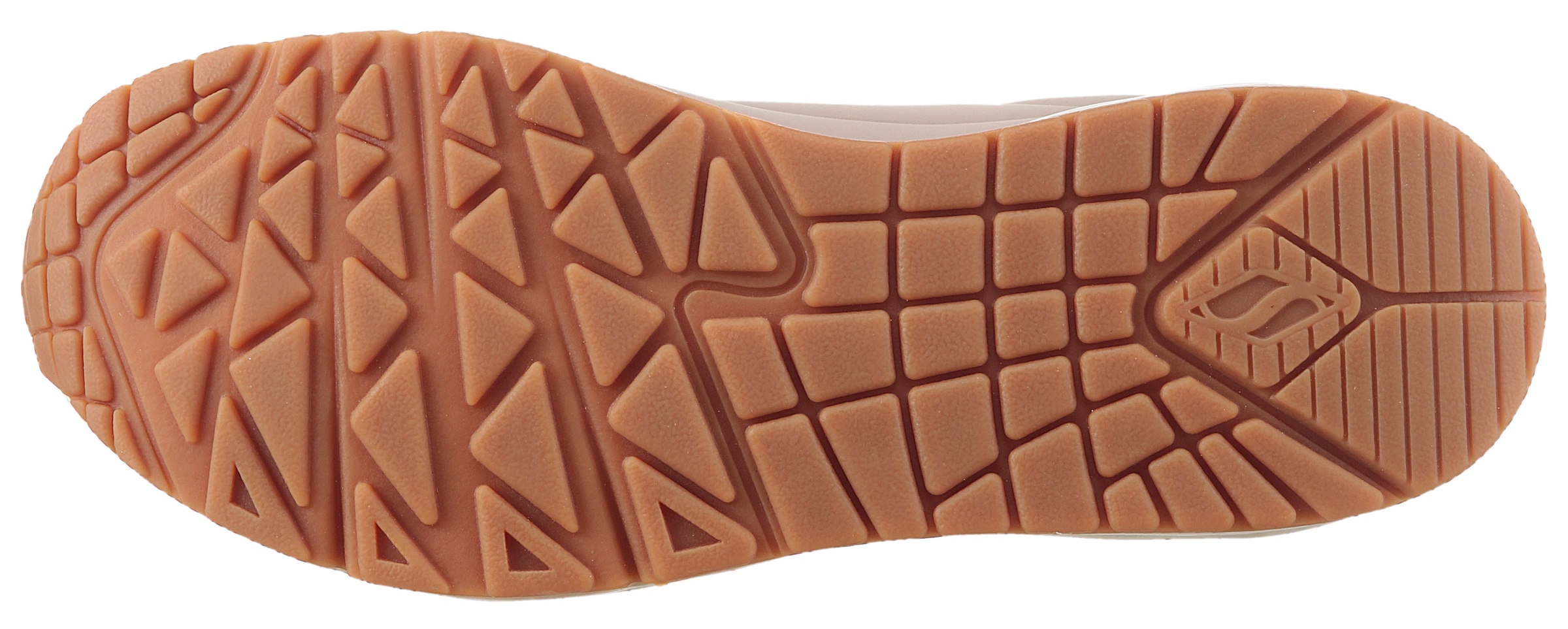 Skechers Sneaker »UNO GOLDEN AIR«, Freizeitschuh, Halbschuh, Schnürschuh mit Metallic-Einsatz