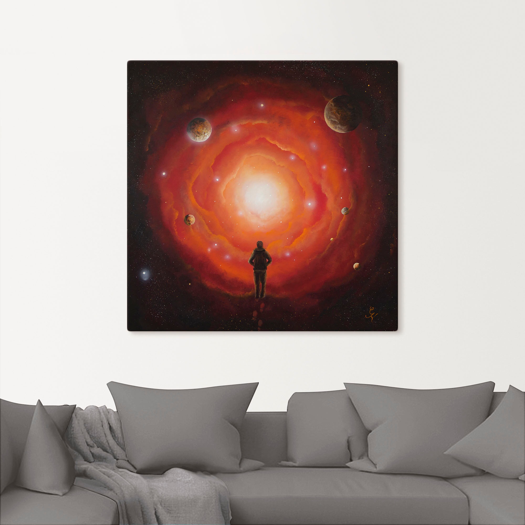Artland Wandbild »Ausblick«, Bilder von Planeten, (1 St.), als Alubild, Leinwandbild, Wandaufkleber oder Poster in versch. Größen