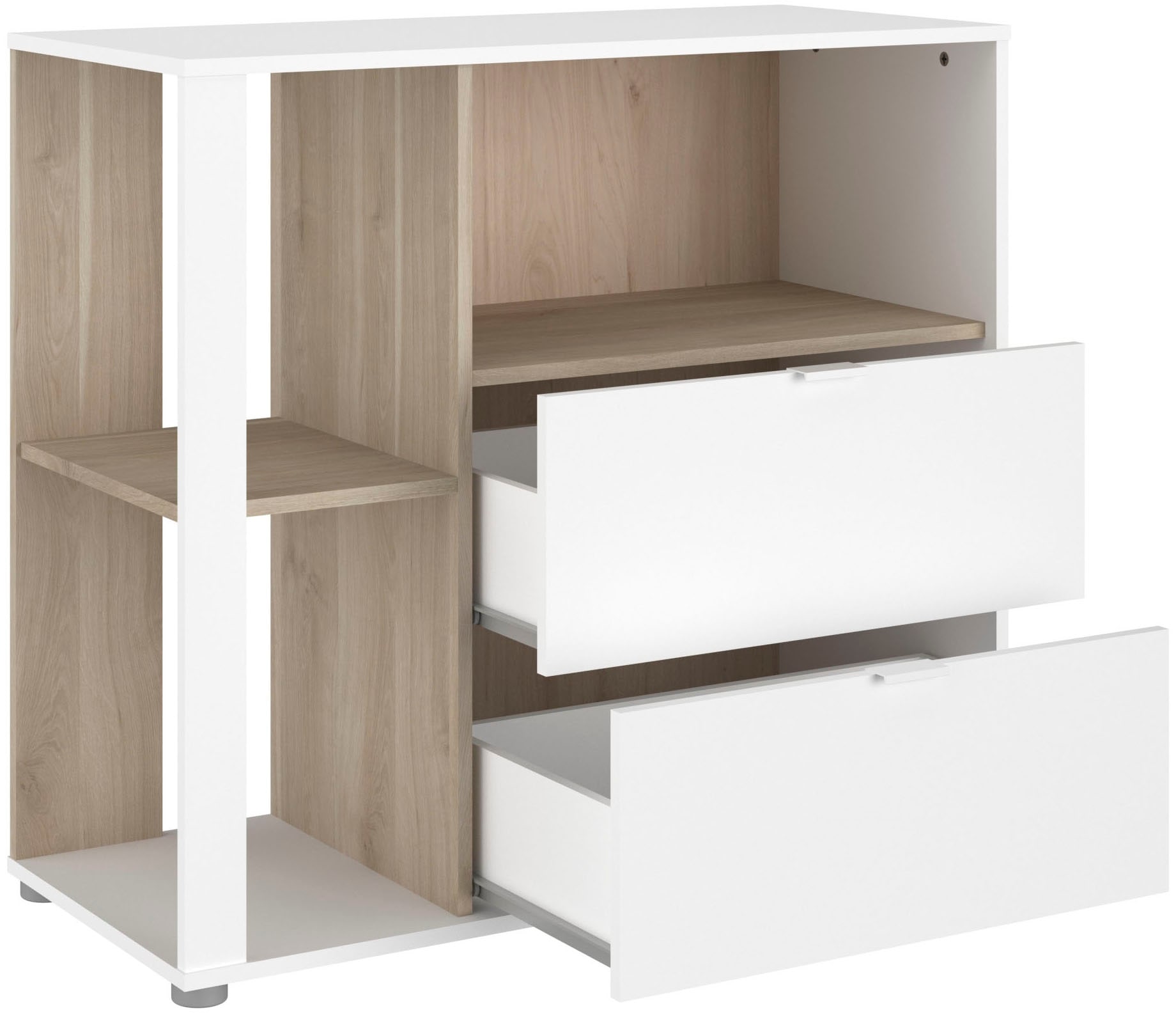 Parisot Jugendzimmer-Set »Aalborg 2«, (Set, 4 tlg.), ausziehbares Regal am Bett, viel Stauraum, tolle Optik